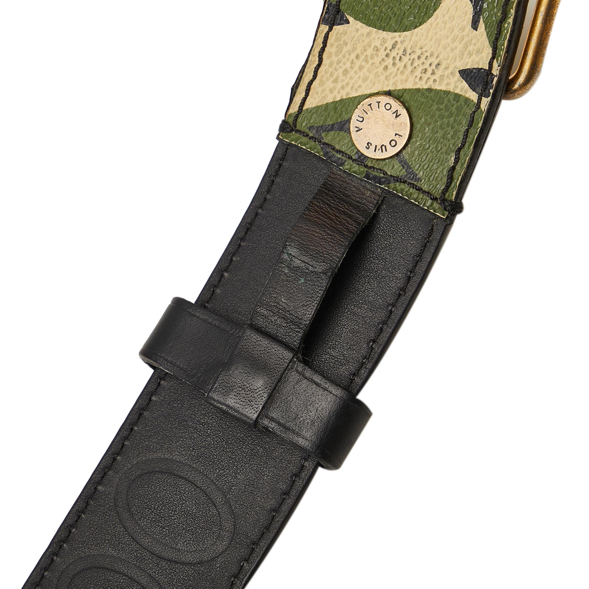 Louis Vuitton Takashi Murakami Monogramouflage Belt - 46 / 116.50 (SHG-23BR74)