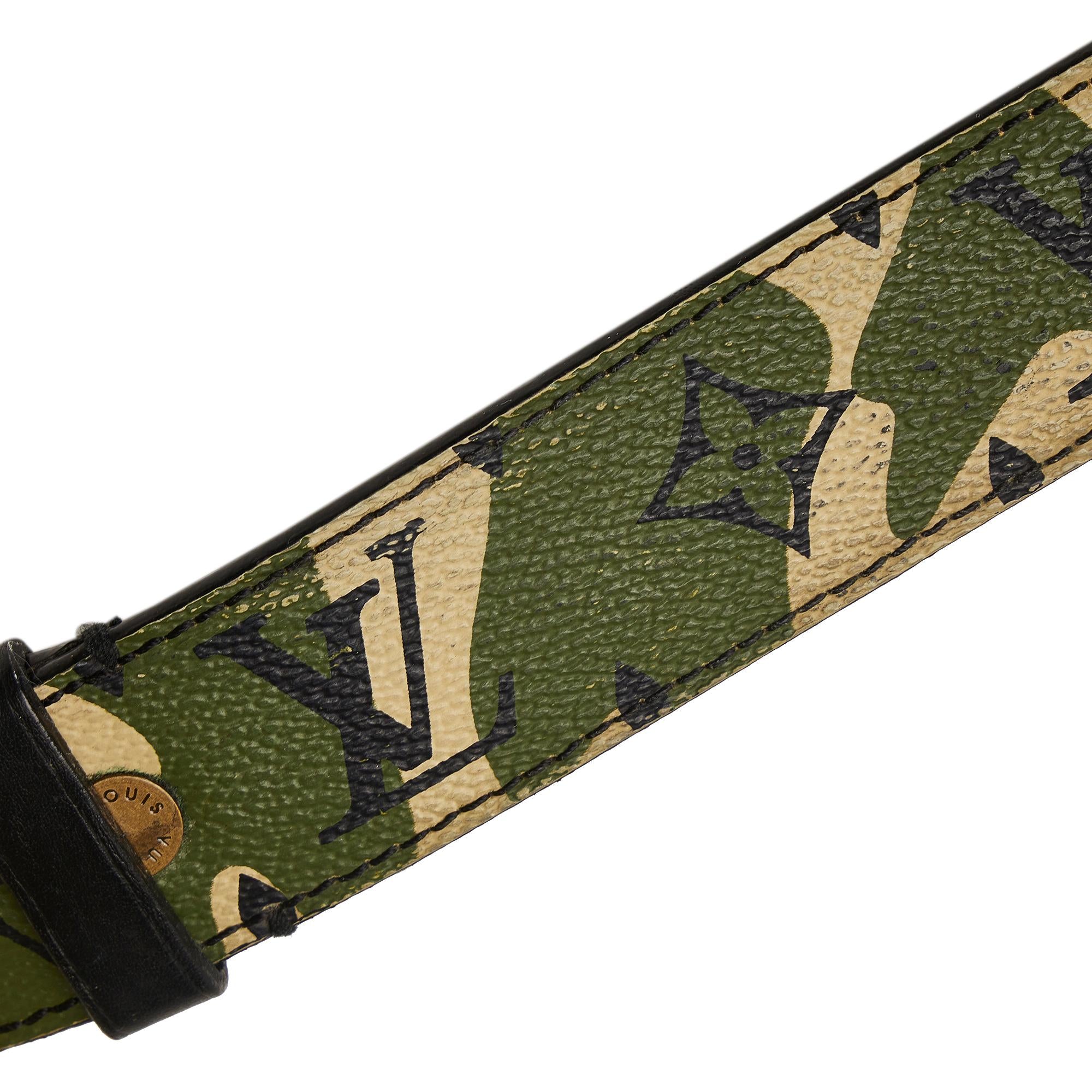 Louis Vuitton Takashi Murakami Monogramouflage Belt - 46 / 116.50 (SHG-23BR74)