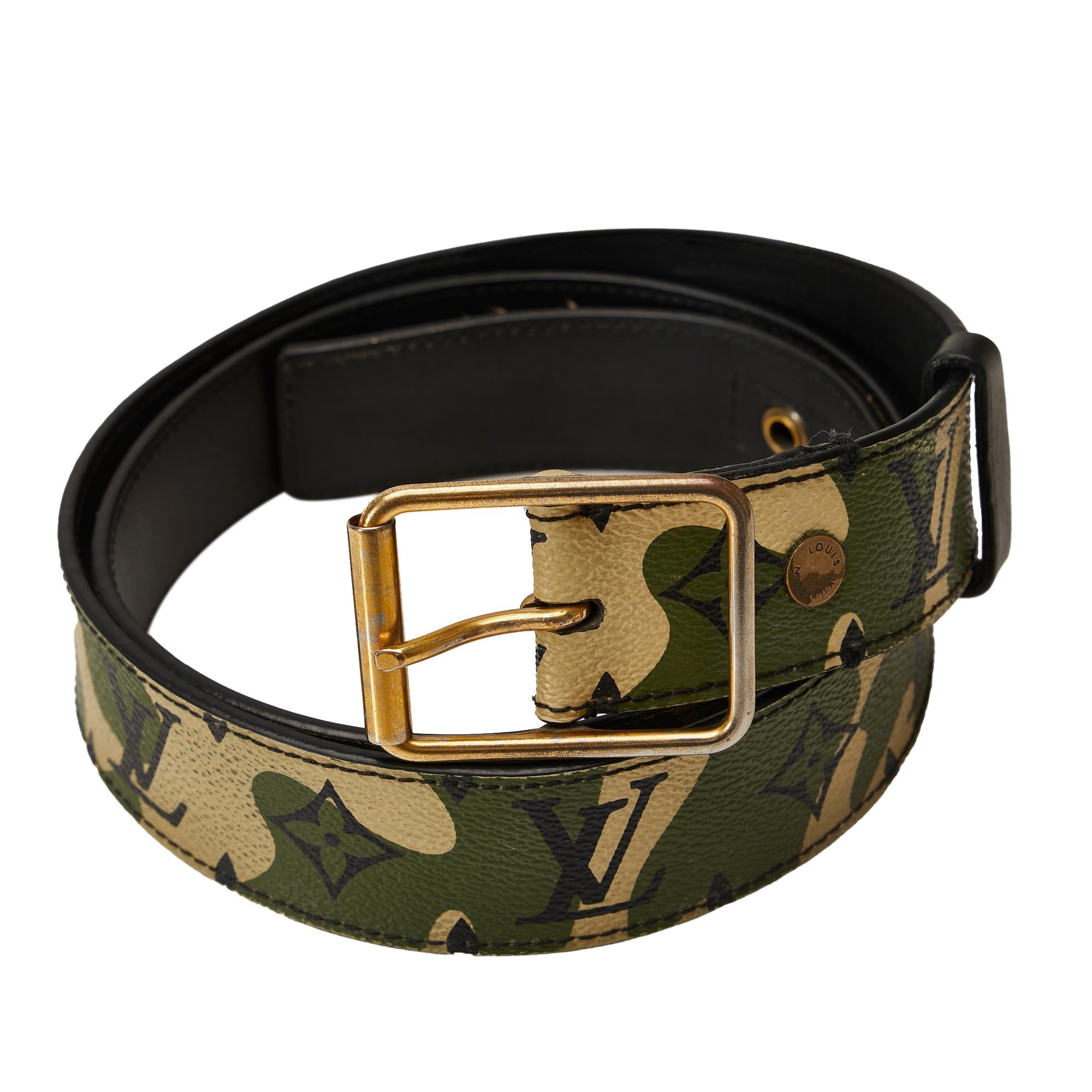Louis Vuitton Takashi Murakami Monogramouflage Belt - 46 / 116.50 (SHG-23BR74)