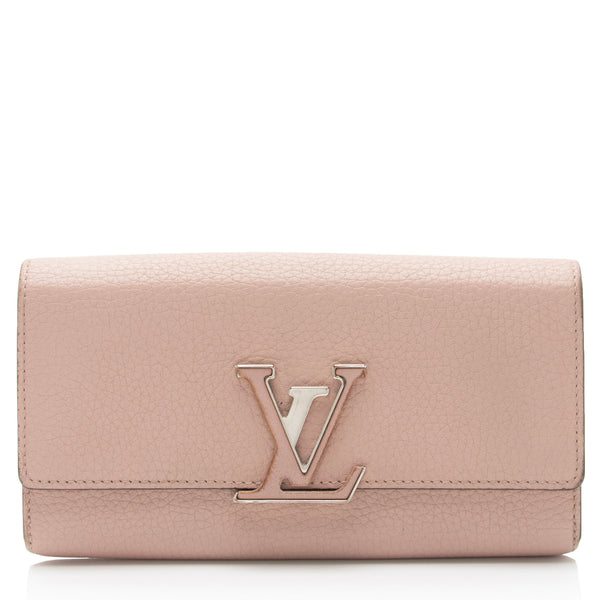Louis Vuitton Taurillon Capucines Wallet (SHF-Bkkq6C)