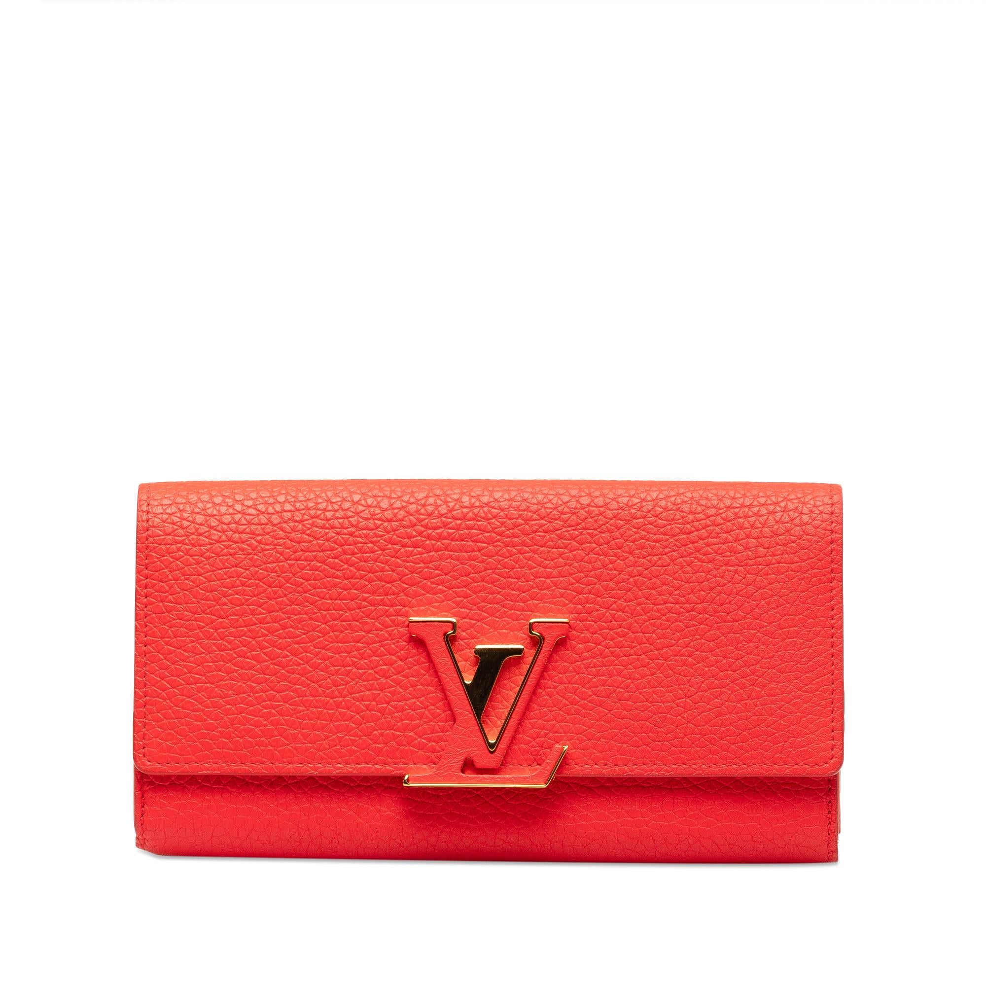 Louis Vuitton Taurillon Capucines Wallet (SHG-yin9o0)