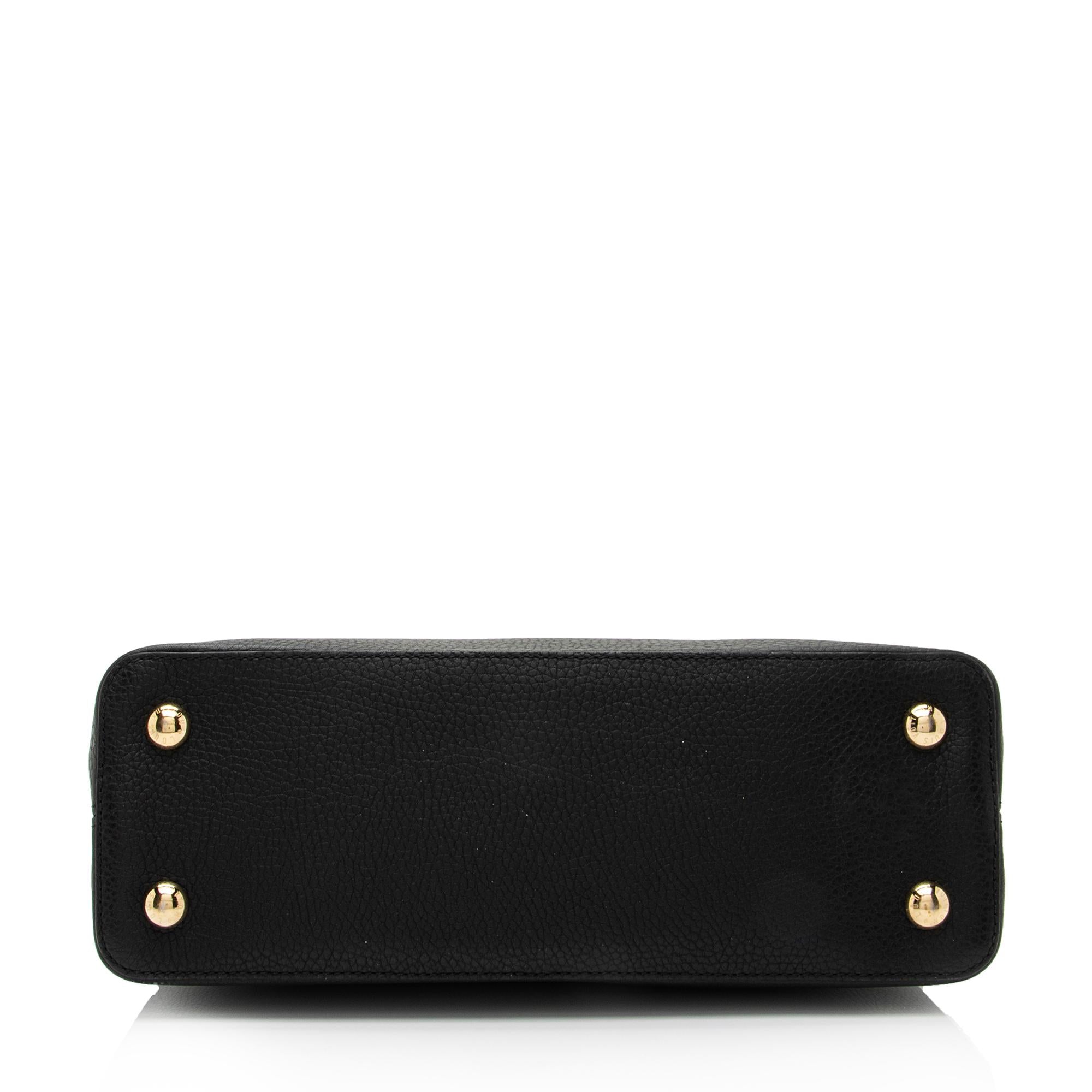 Louis Vuitton Taurillon Leather Sweet Brogues Capucines PM Bag (SHF-muGn5Y)