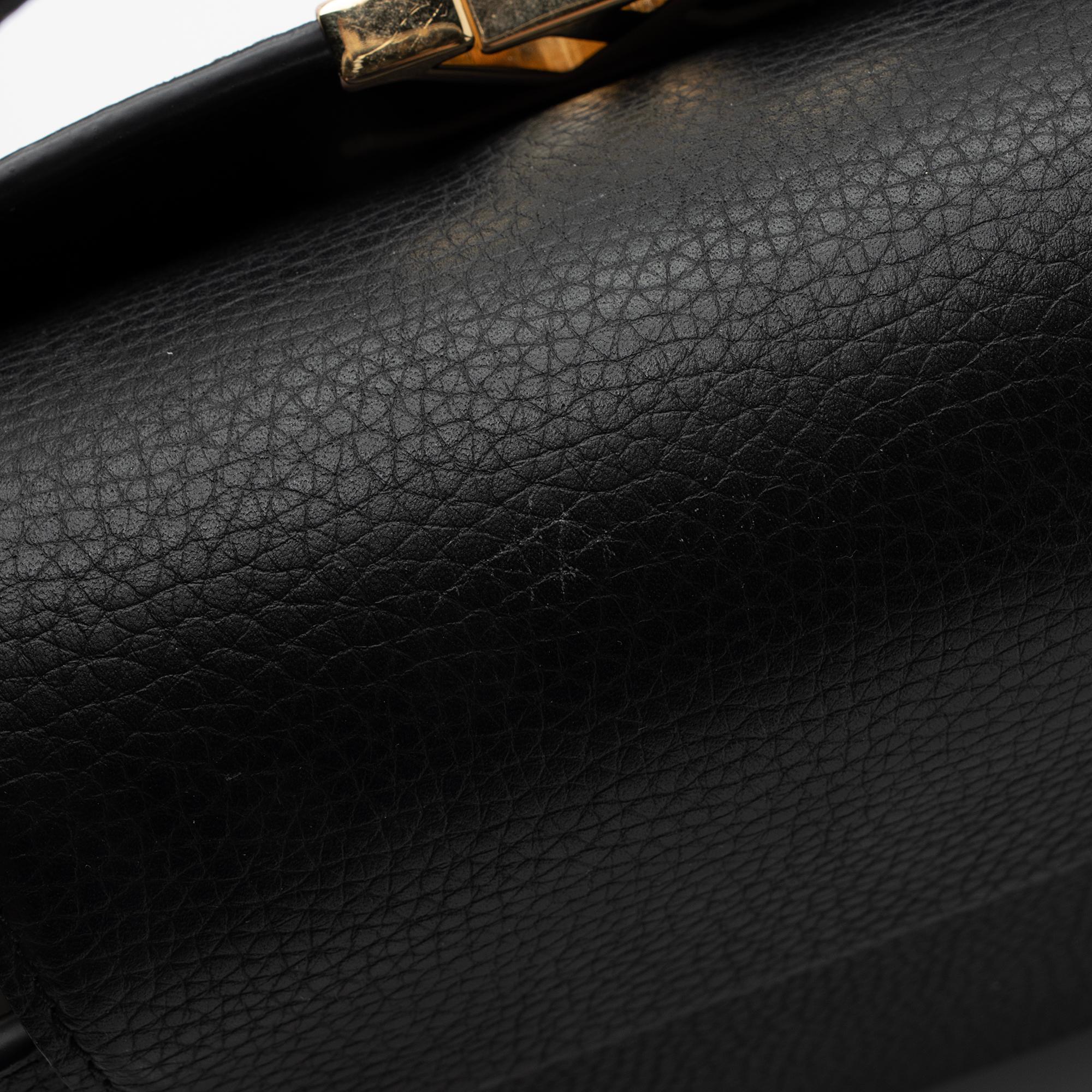 Louis Vuitton Taurillon Leather Sweet Brogues Capucines PM Bag (SHF-muGn5Y)