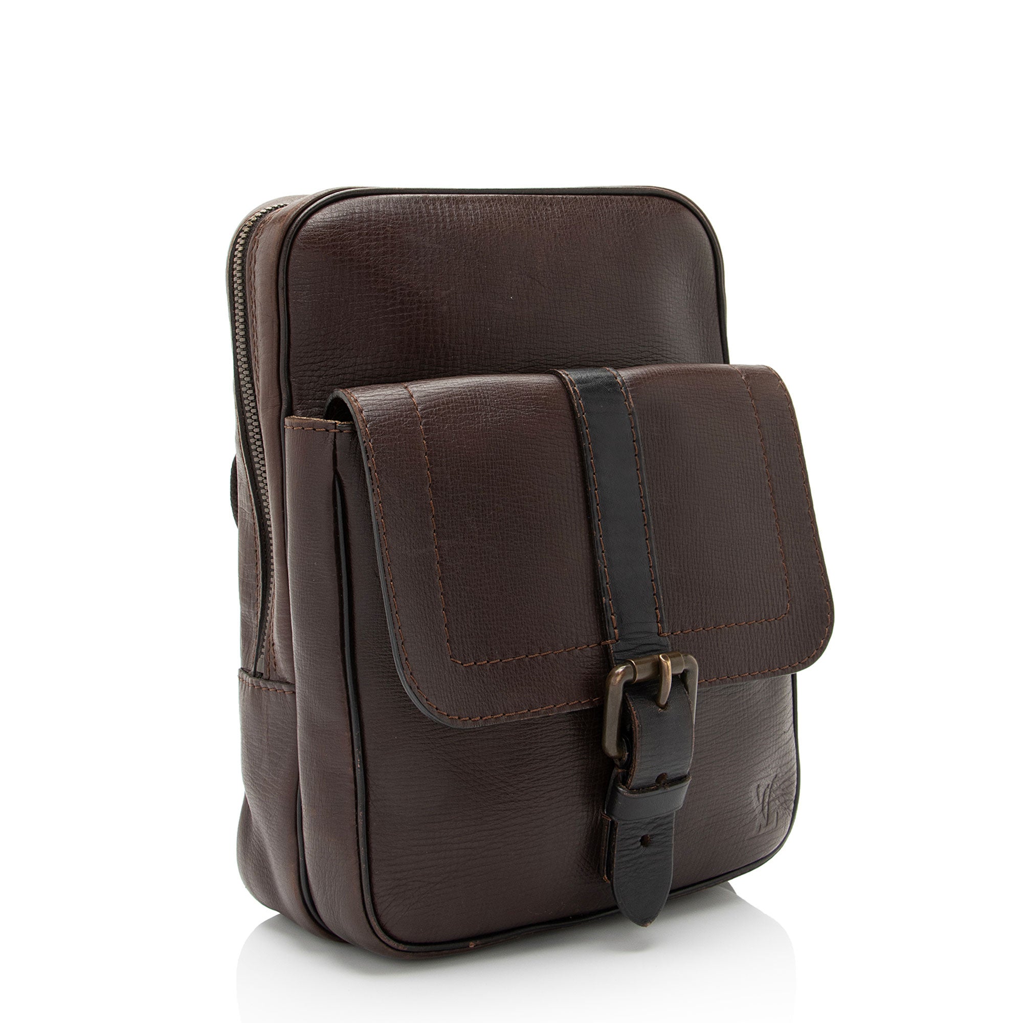 Louis Vuitton Utah Leather Iroquois Small Messenger Bag (SHF-da66x9)