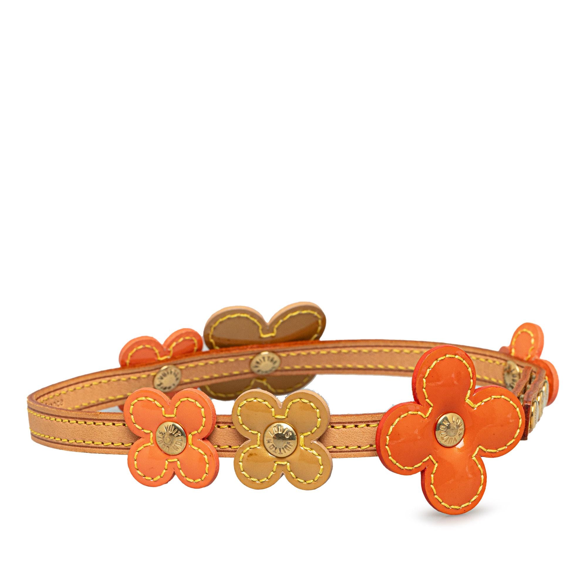 Louis Vuitton Vernis Fleurs Double Wrap Bracelet Choker (SHG-0nhMtR)