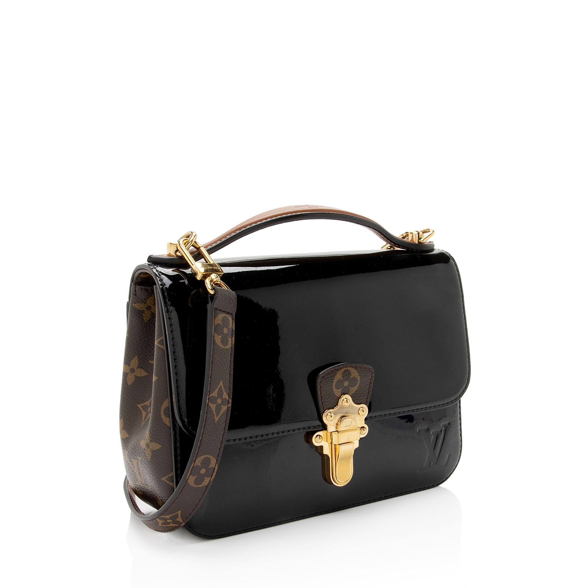 Louis Vuitton Vernis Monogram Canvas Cherrywood BB Shoulder Bag