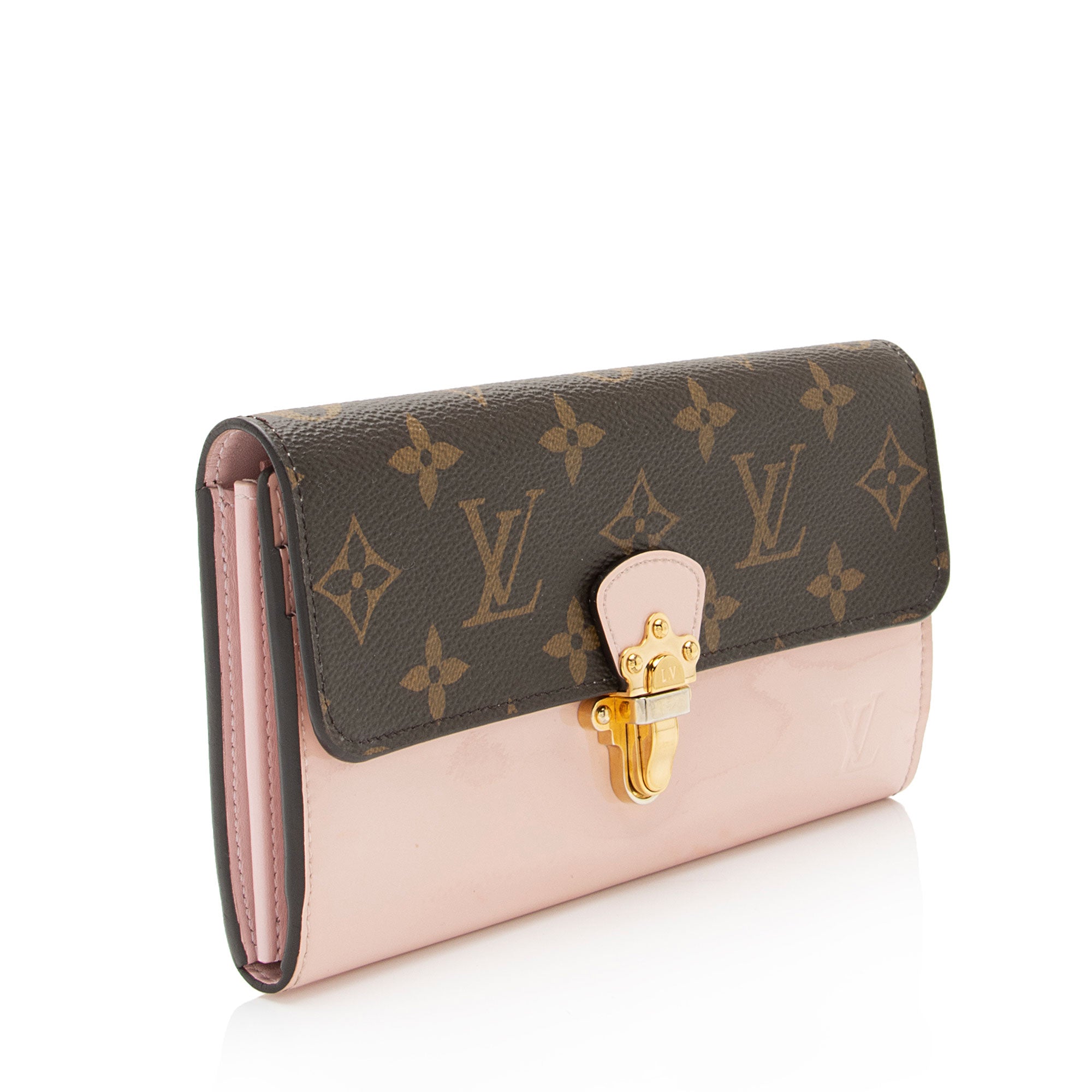 Louis Vuitton Vernis Monogram Canvas Cherrywood Wallet (SHF-LI7EqG)