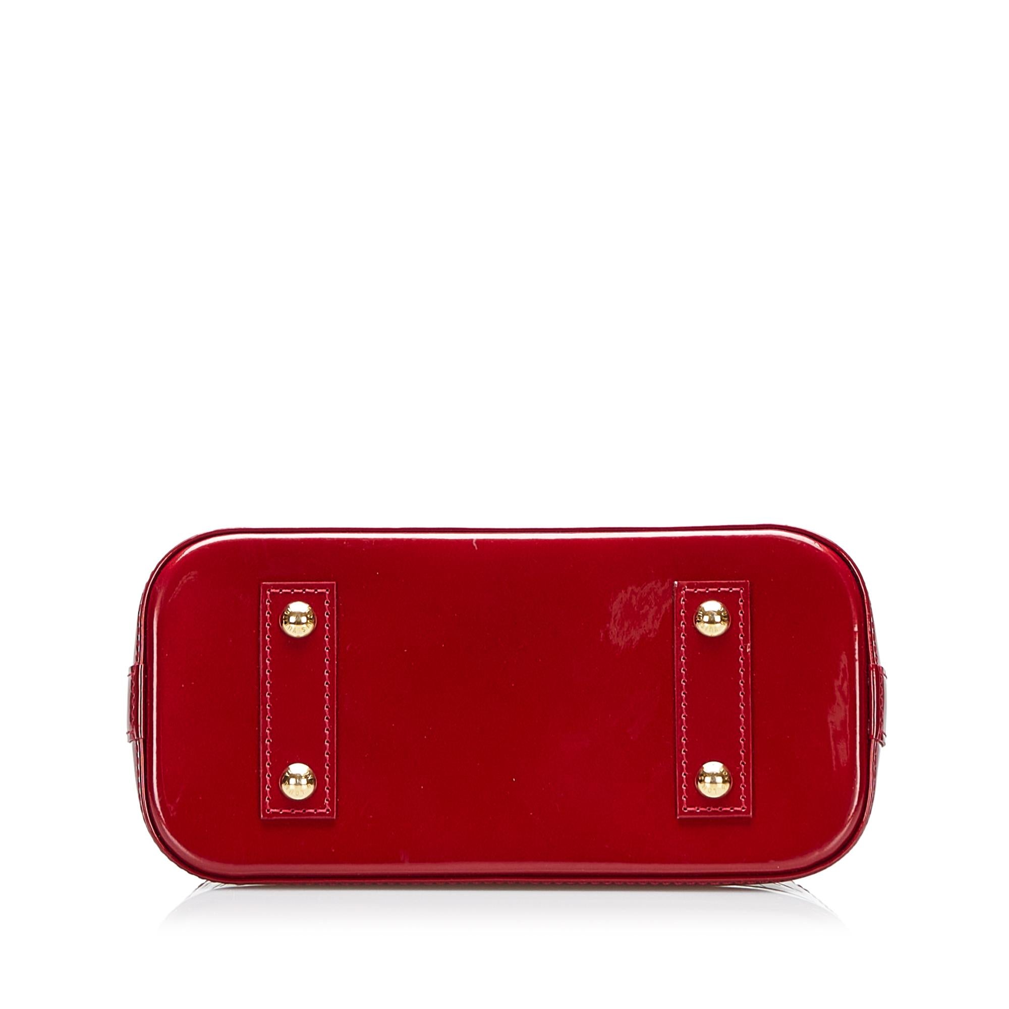 Louis Vuitton Vernis Rayures Alma BB (SHG-0Gjotx)