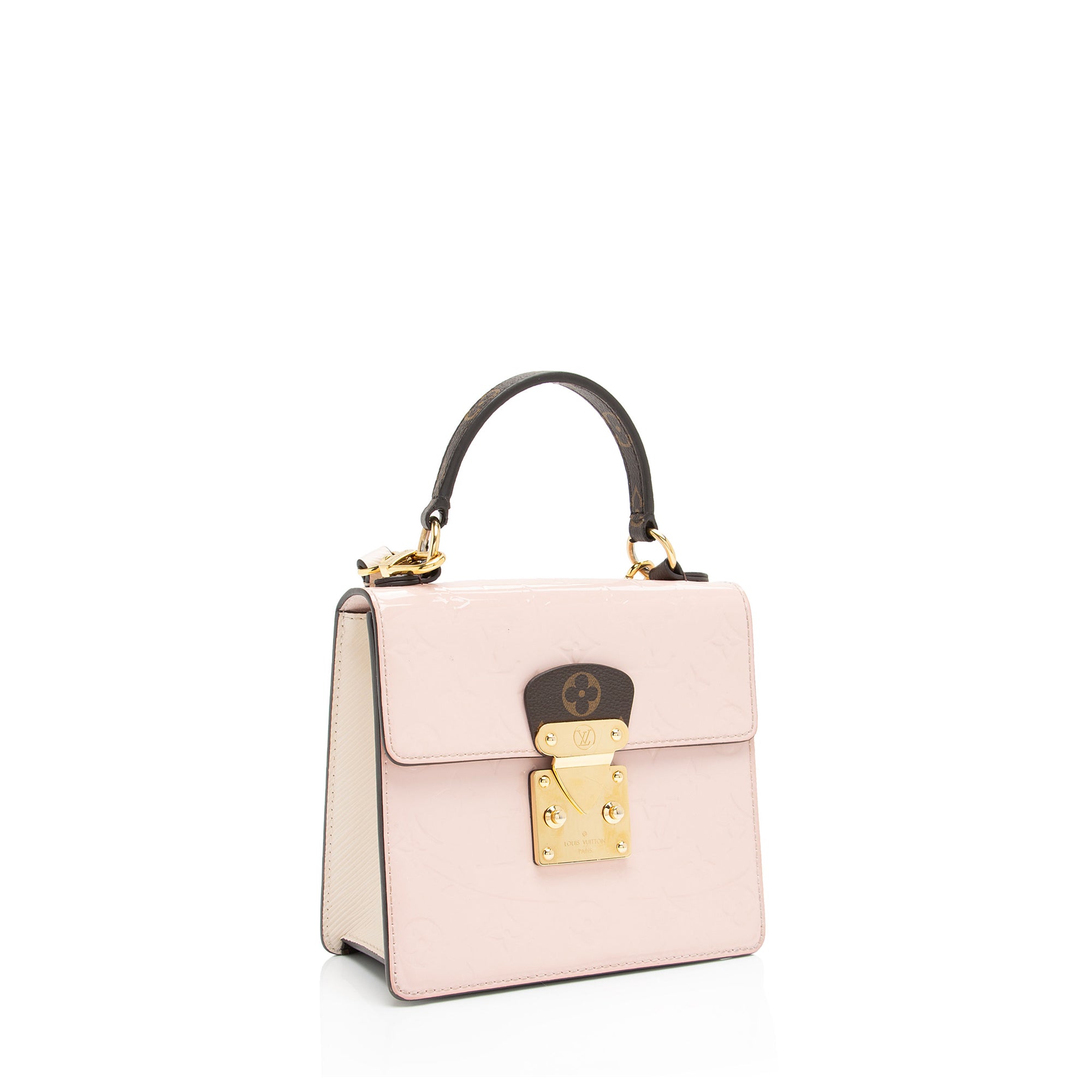 Louis Vuitton Vernis Spring Street Bitume Satchel (SHF-wQ1soT)