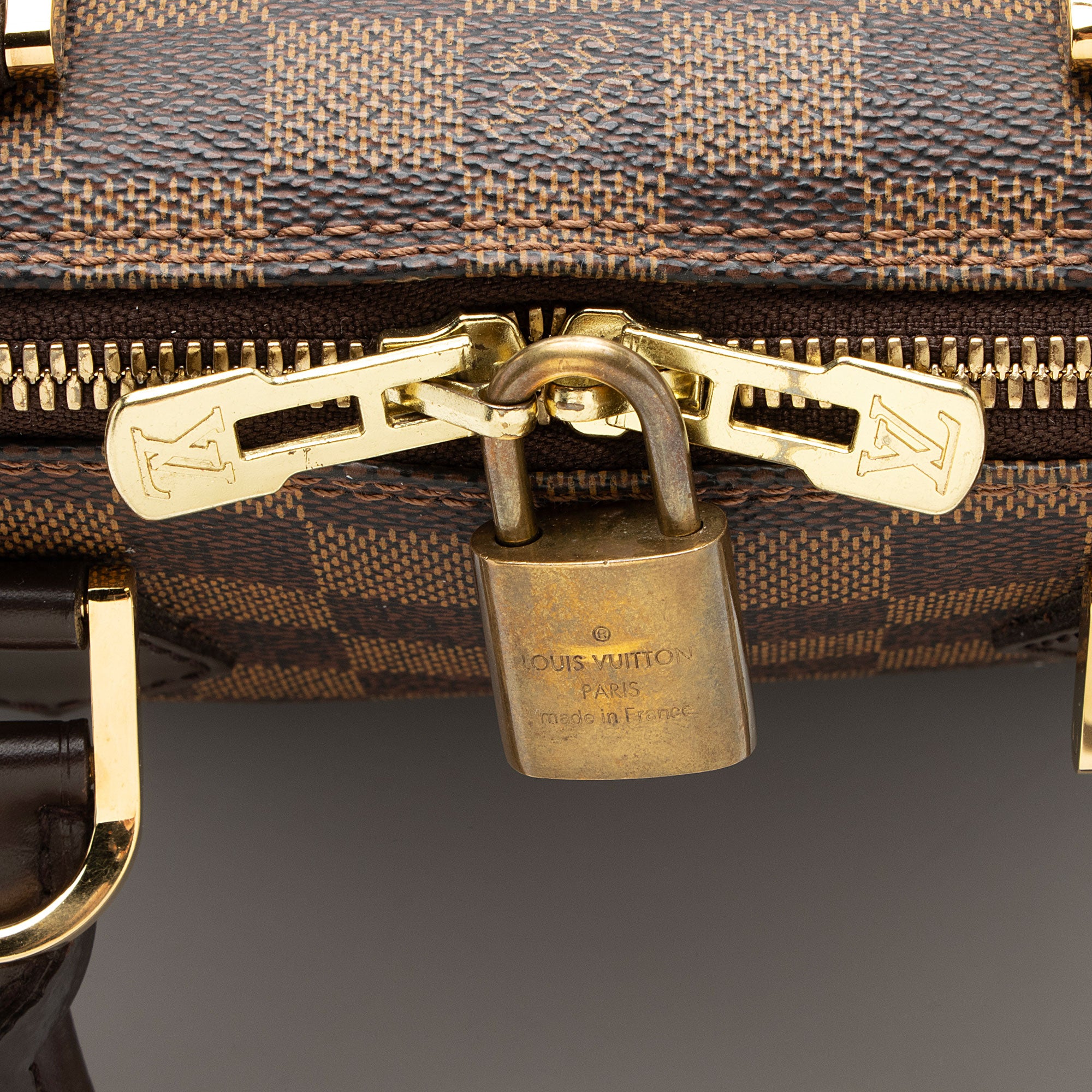 Louis Vuitton Vintage Damier Ebene Alma PM Satchel