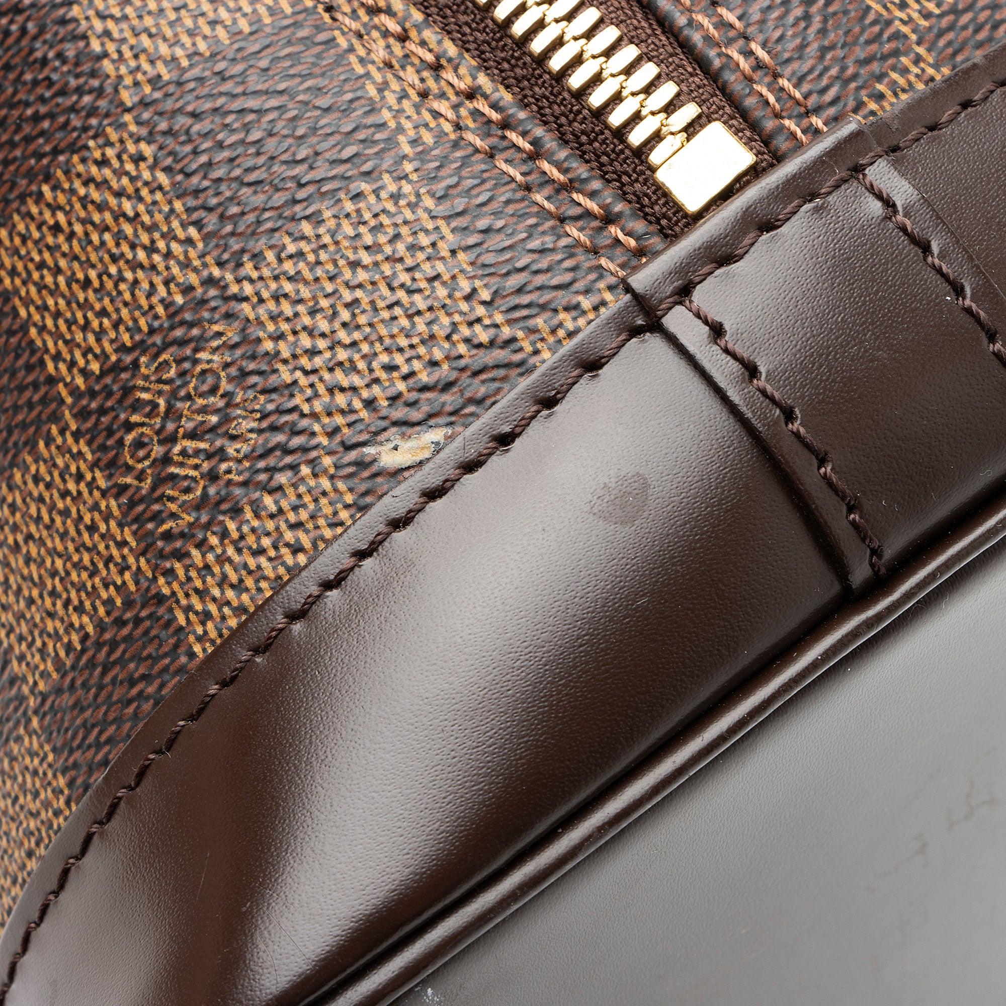 Louis Vuitton Vintage Damier Ebene Alma PM Satchel