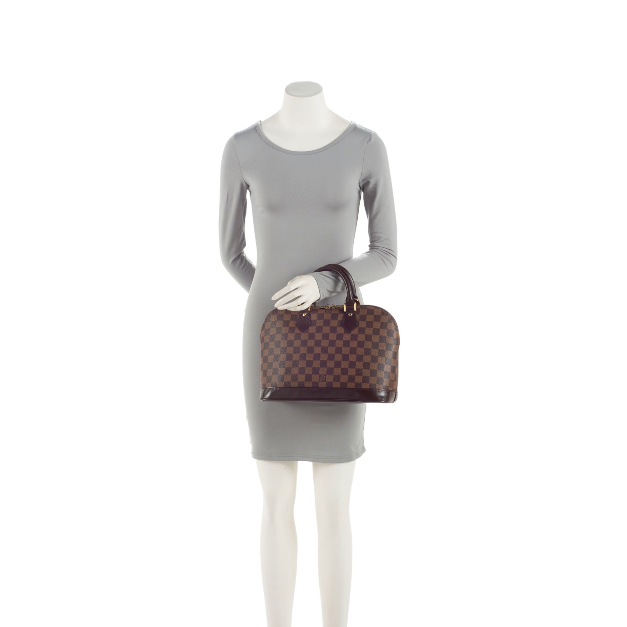 Louis Vuitton Vintage Damier Ebene Alma PM Satchel