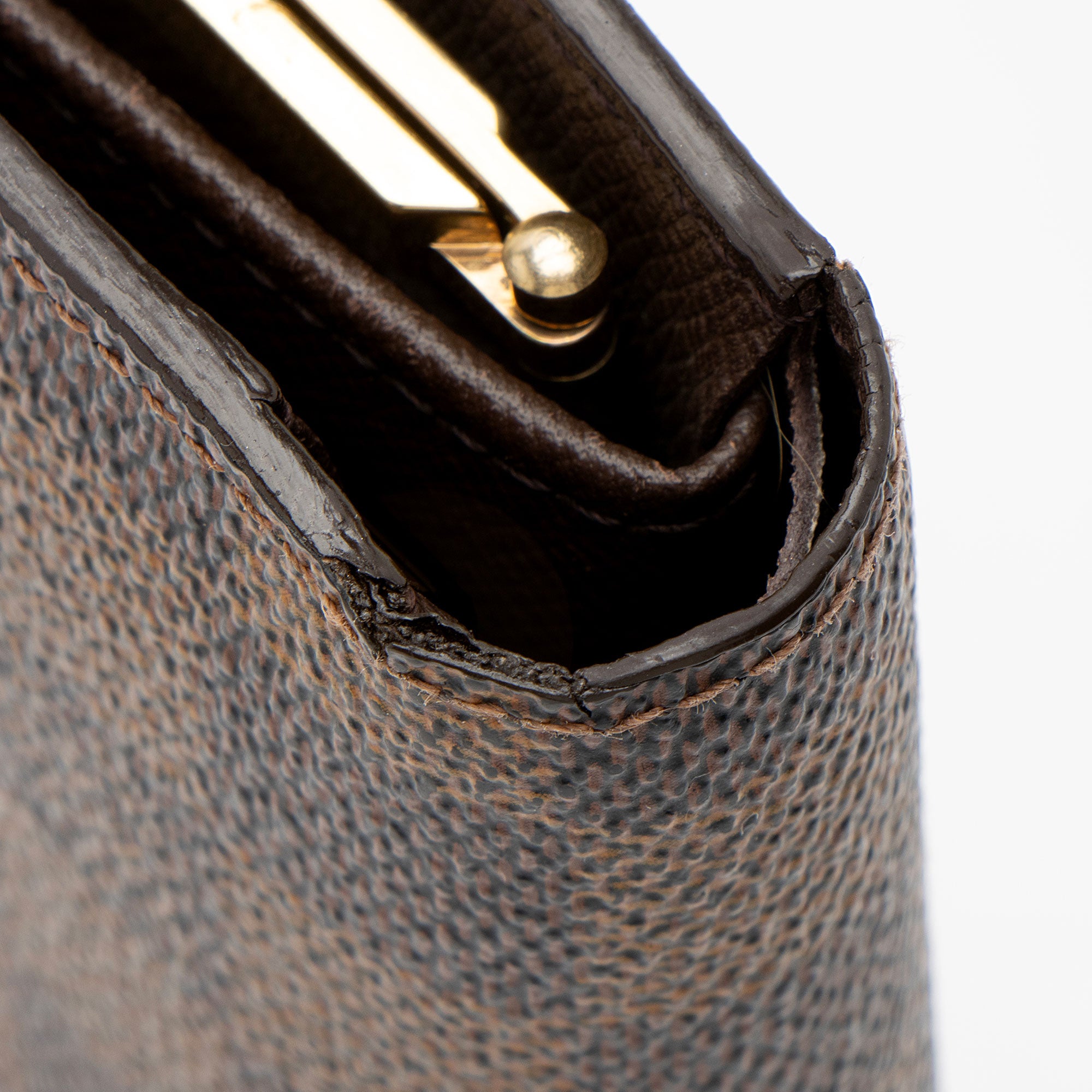 Louis Vuitton Vintage Damier Ebene French Wallet