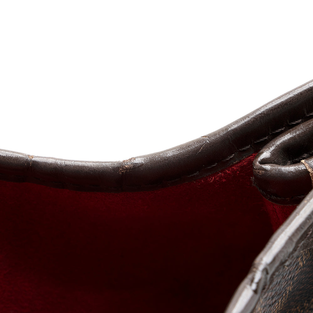 Louis Vuitton Vintage Damier Ebene Galliera PM Shoulder Bag (SHF-21147)