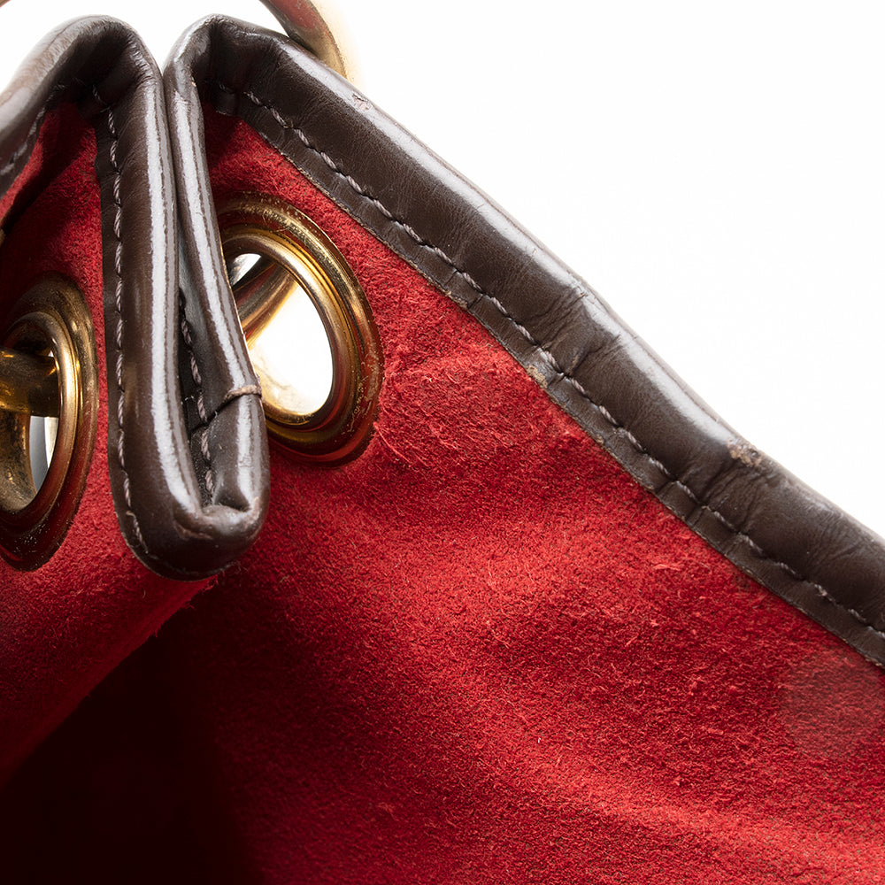 Louis Vuitton Vintage Damier Ebene Galliera PM Shoulder Bag (SHF-21147)