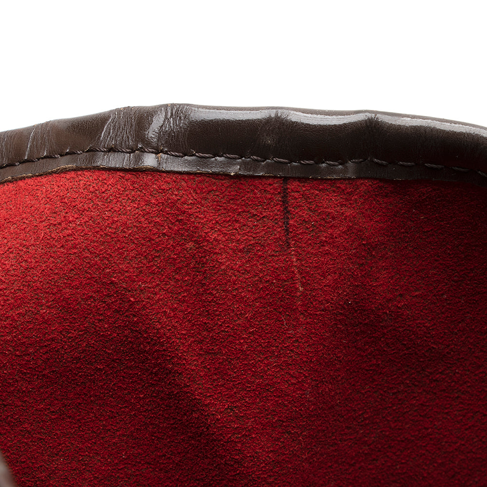 Louis Vuitton Vintage Damier Ebene Galliera PM Shoulder Bag (SHF-21147)