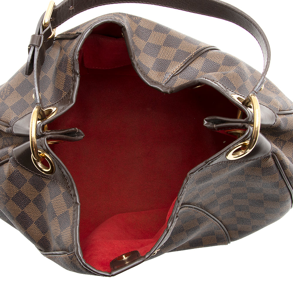Louis Vuitton Vintage Damier Ebene Galliera PM Shoulder Bag (SHF-21147)