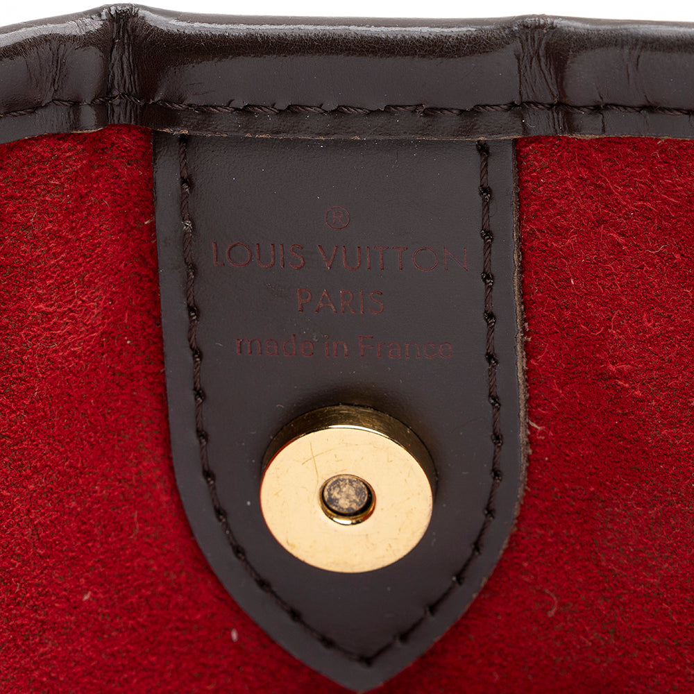 Louis Vuitton Vintage Damier Ebene Galliera PM Shoulder Bag (SHF-21147)