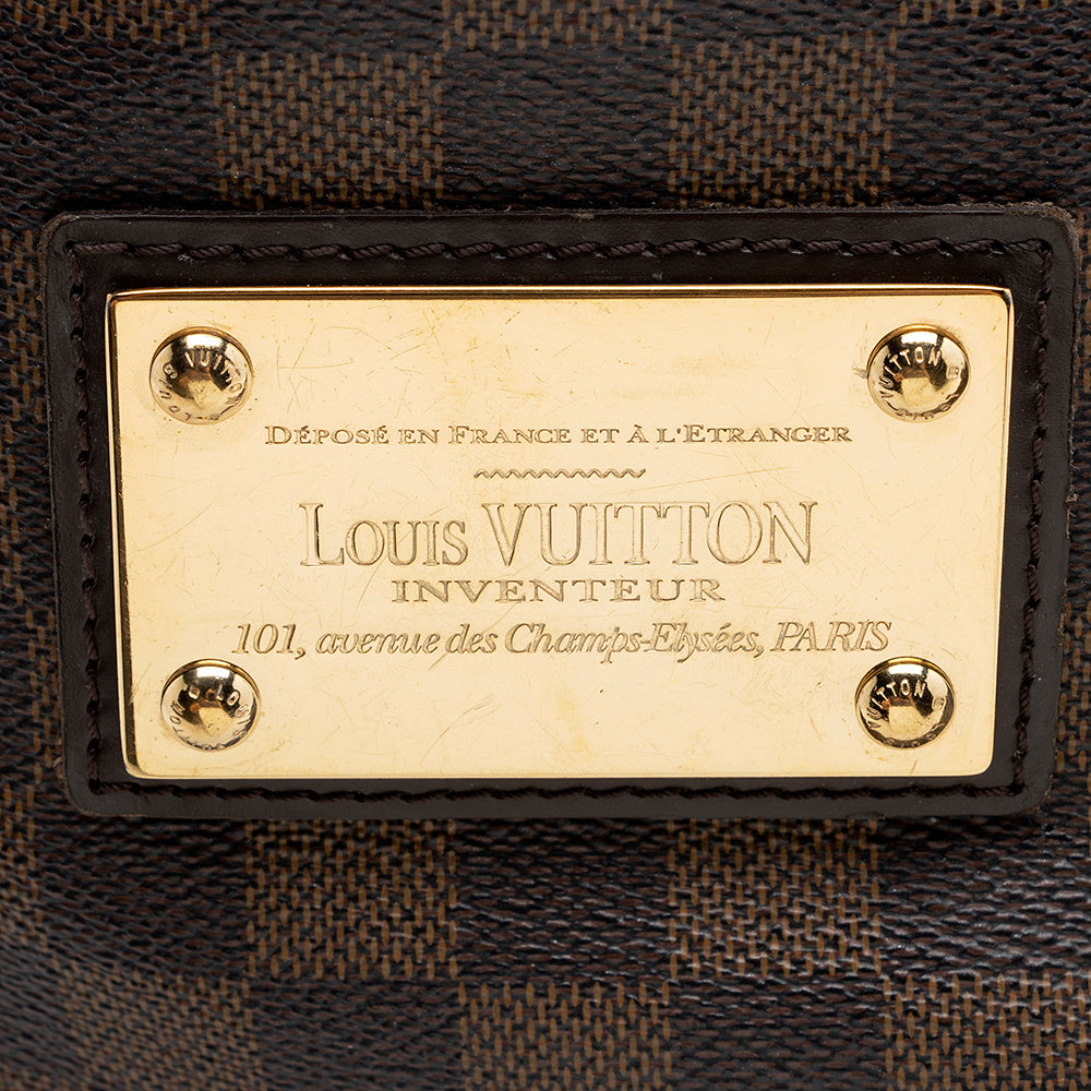 Louis Vuitton Vintage Damier Ebene Galliera PM Shoulder Bag (SHF-21147)