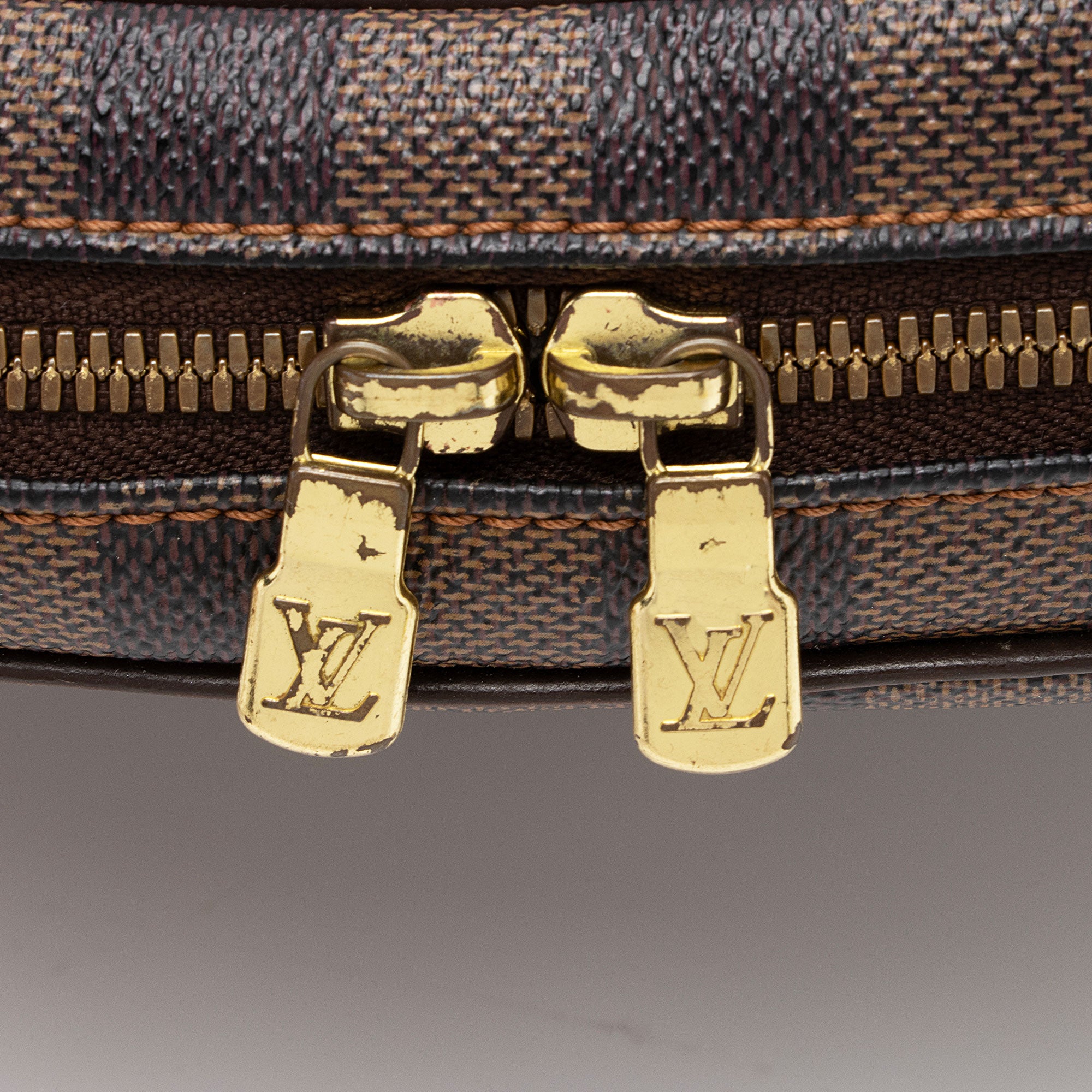 Louis Vuitton Vintage Damier Ebene Ipanema GM Shoulder Bag