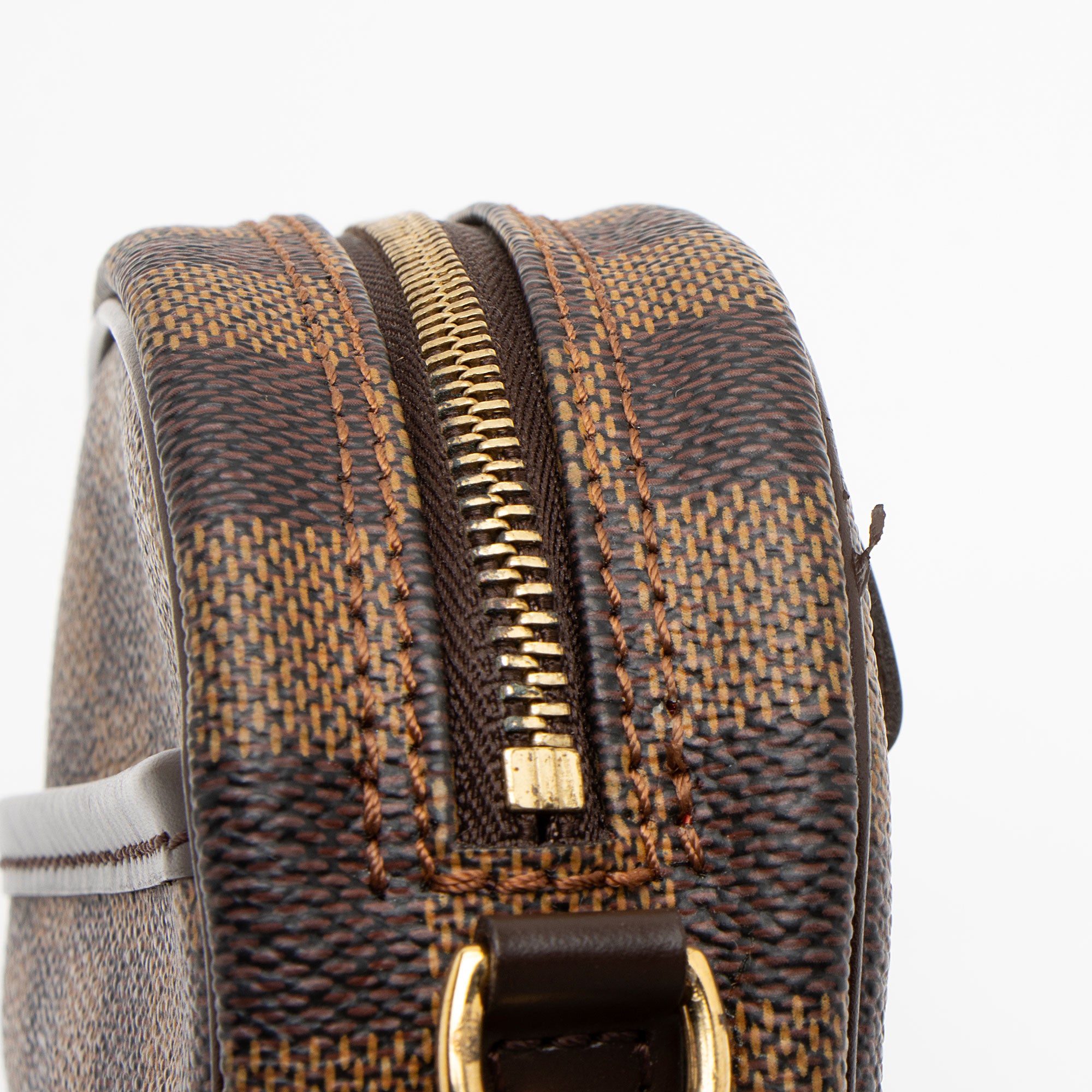 Louis Vuitton Vintage Damier Ebene Ipanema Pochette (SHF-qXMsPl)