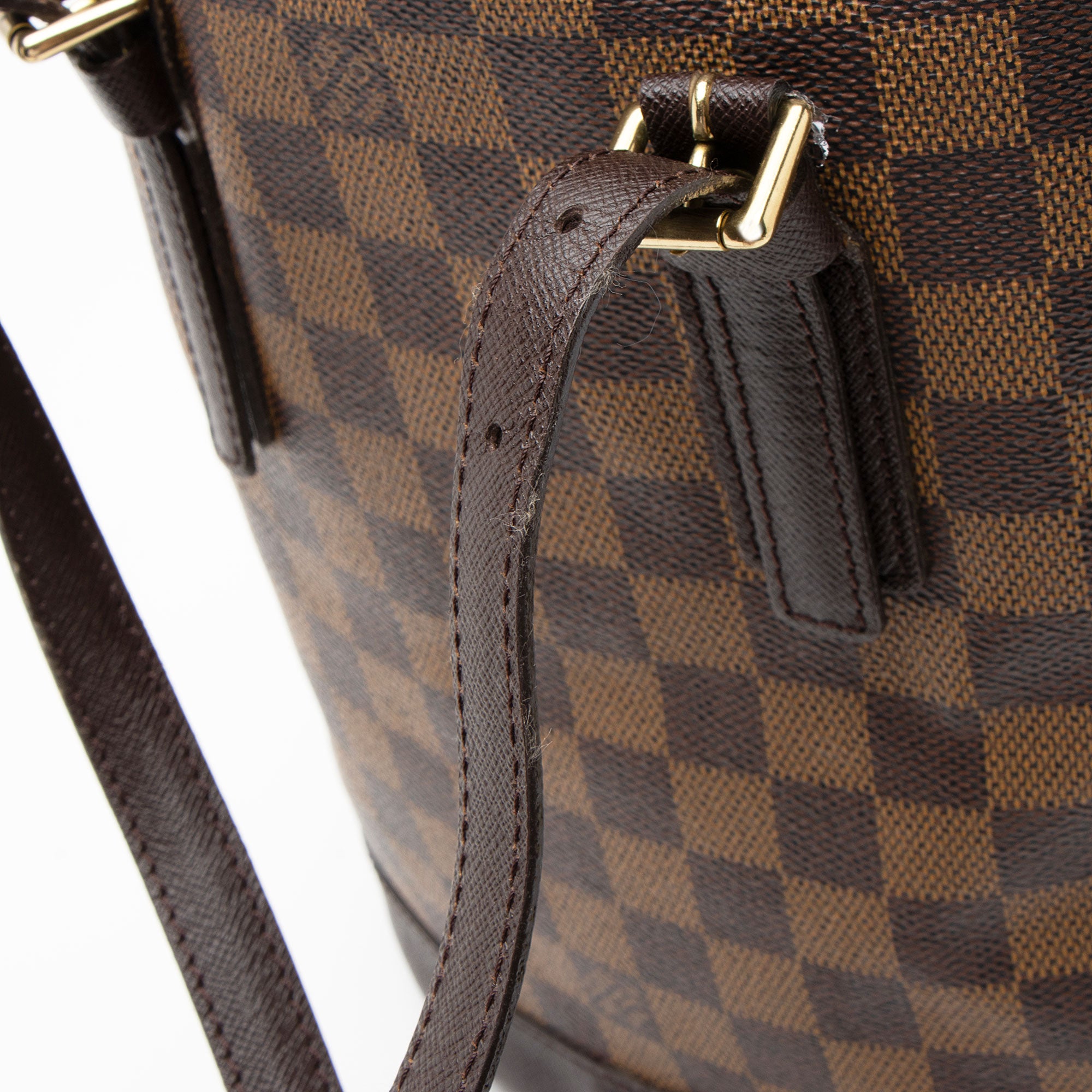 Louis Vuitton Vintage Damier Ebene Marais Bucket Tote