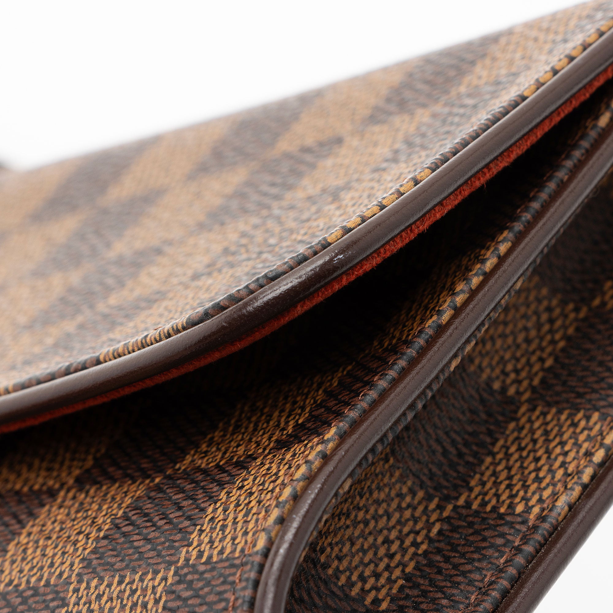 Louis Vuitton Vintage Damier Ebene Pochette Twin GM Shoulder Bag