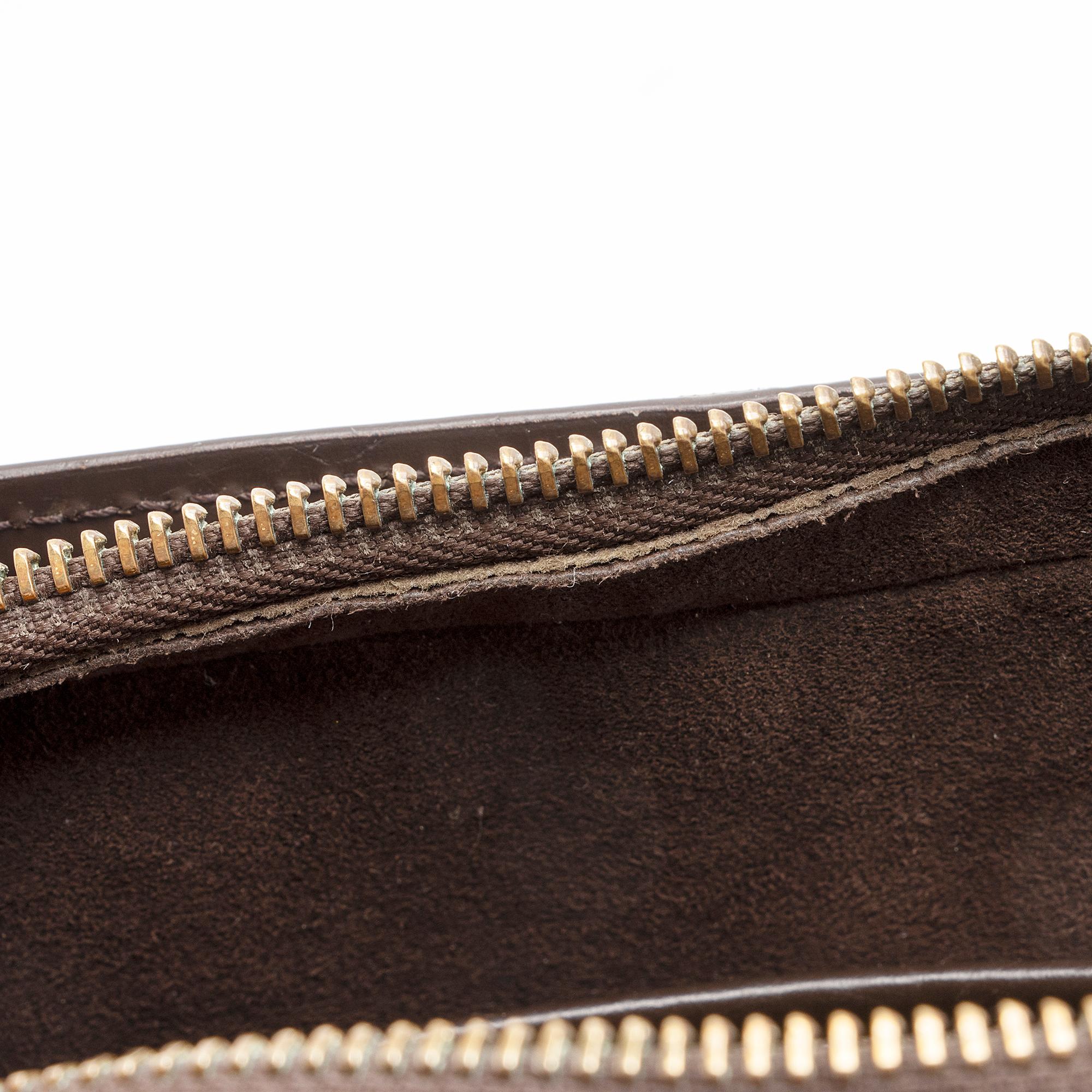 Louis Vuitton Vintage Damier Ebene Saint Louis Wristlet Clutch (SHF-22250)