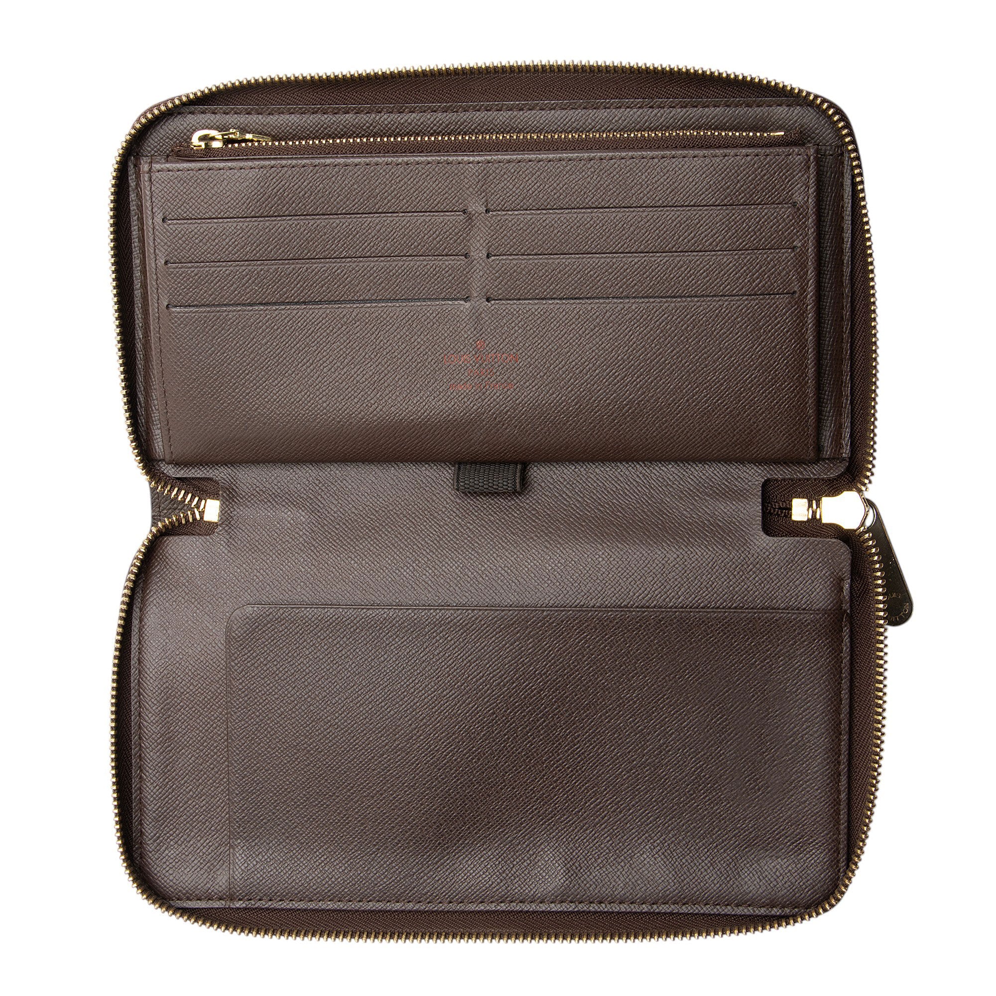 Louis Vuitton Vintage Damier Ebene Zippy Organizer Wallet