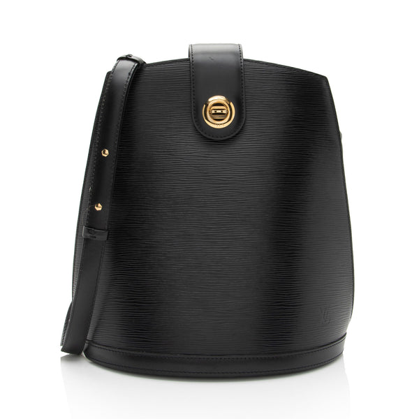 LOUIS VUITTON Epi Leather Black Cluny Shoulder Bag