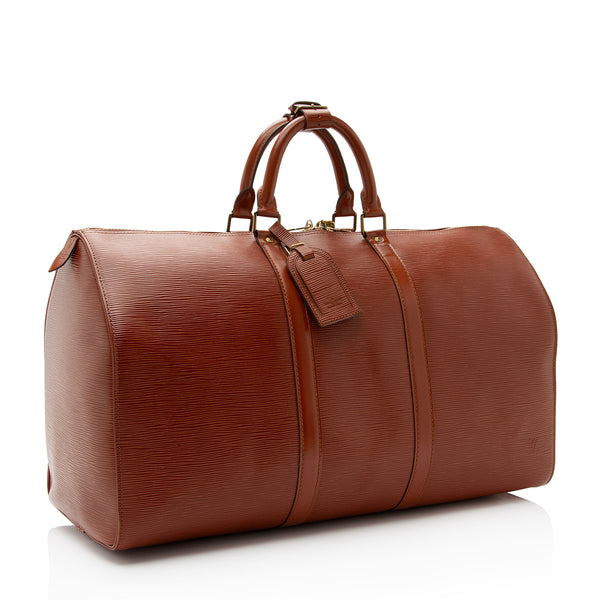 FS: LOUIS VUITTON Epi Leather Keepall 50 Luggage Travel Bag Noir