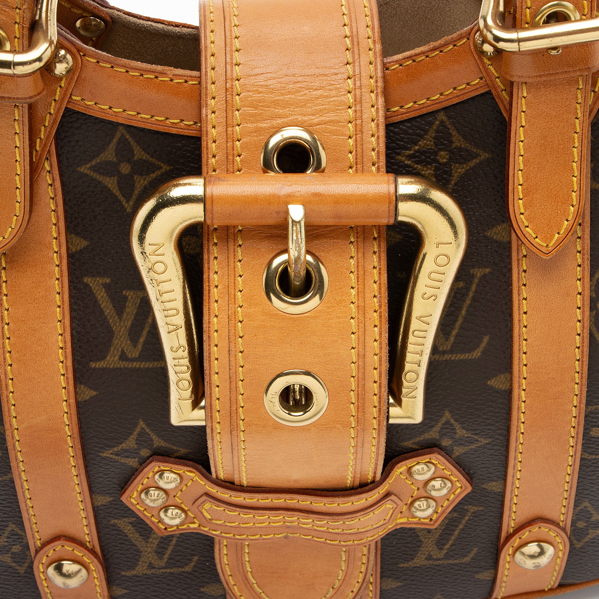 Louis Vuitton Vintage Limited Edition Monogram Canvas Theda GM Satchel