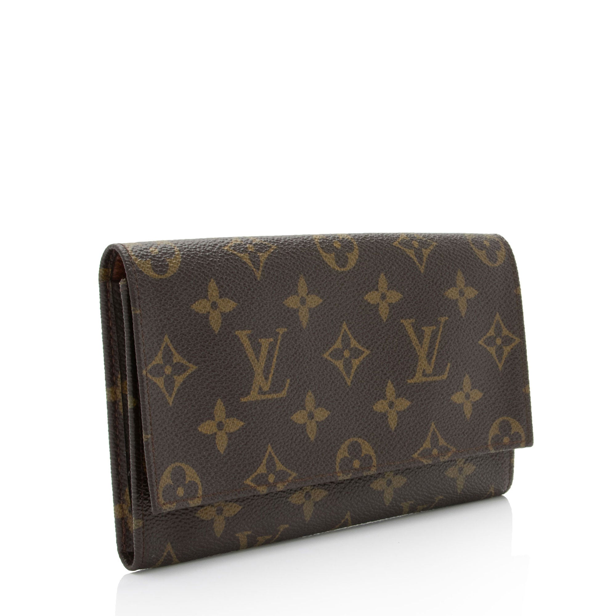 Louis Vuitton Vintage Monogram Canvas Checkbook Wallet (SHF-x8a5wY)
