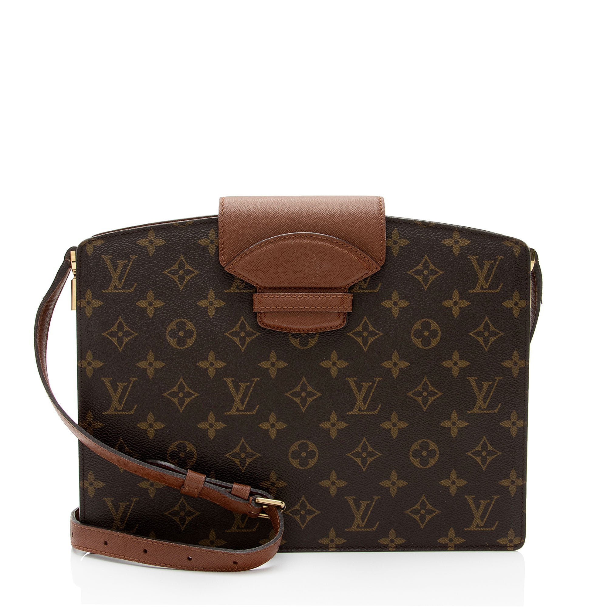 Louis Vuitton Vintage Monogram Canvas Courcelles Shoulder Bag (SHF-I2M