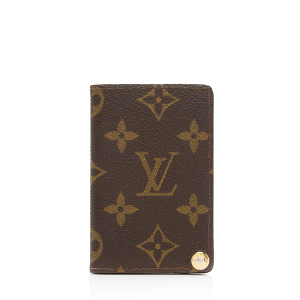 Louis Vuitton Vintage Monogram Canvas Card Holder Brown