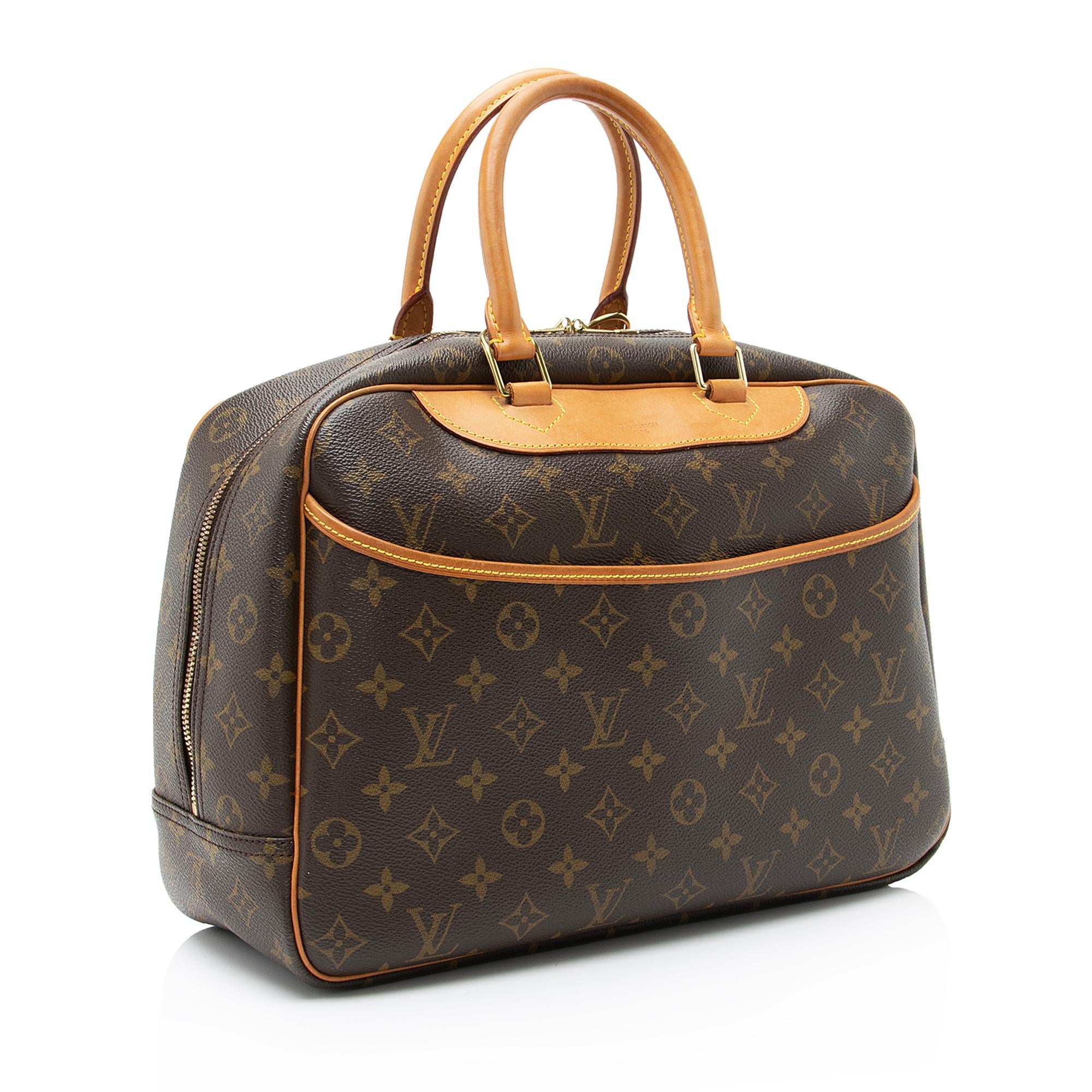 Louis Vuitton Vintage Monogram Canvas Deauville Satchel (SHF-23165)