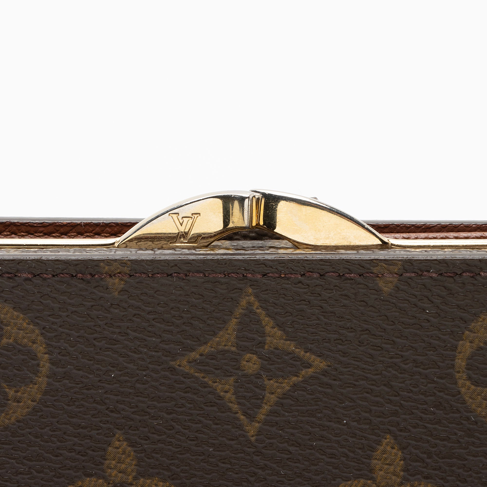 Louis Vuitton Vintage Monogram Canvas French Purse Wallet (SHF-k4pHWw)