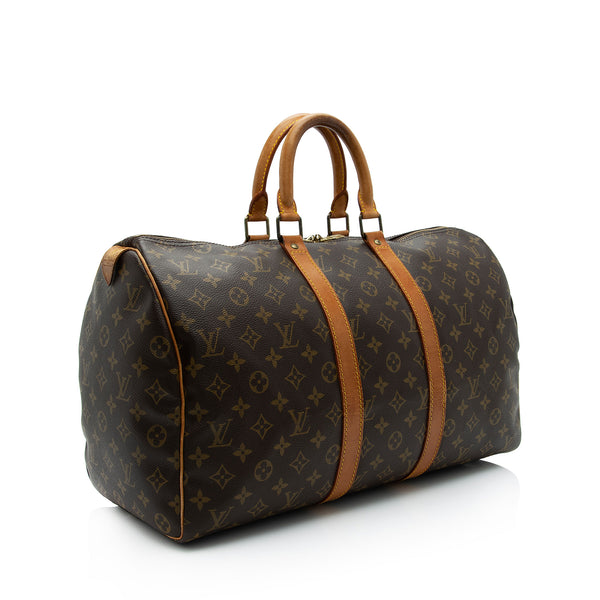 Monogram Keepall 45 Duffle Bag (Authentic Pre-Owned) in 2023