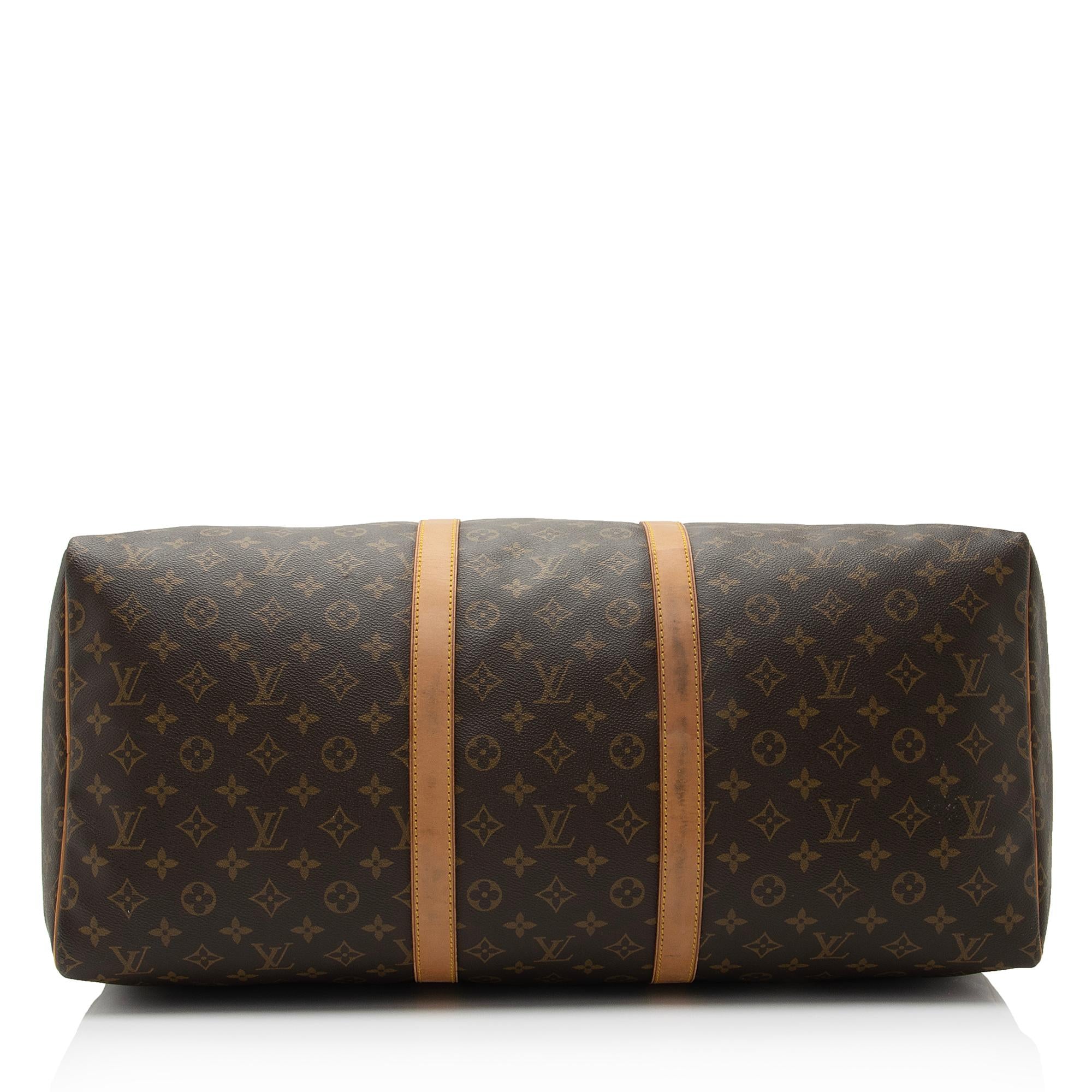 Louis Vuitton Vintage Monogram Canvas Keepall 55 Duffle Bag (SHF-s4h4Kj)