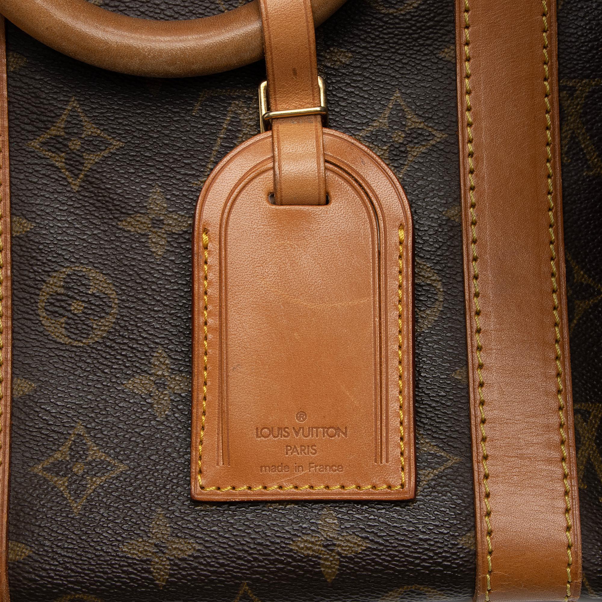 Louis Vuitton Vintage Monogram Canvas Keepall 55 Duffle Bag (SHF-7T21wA)