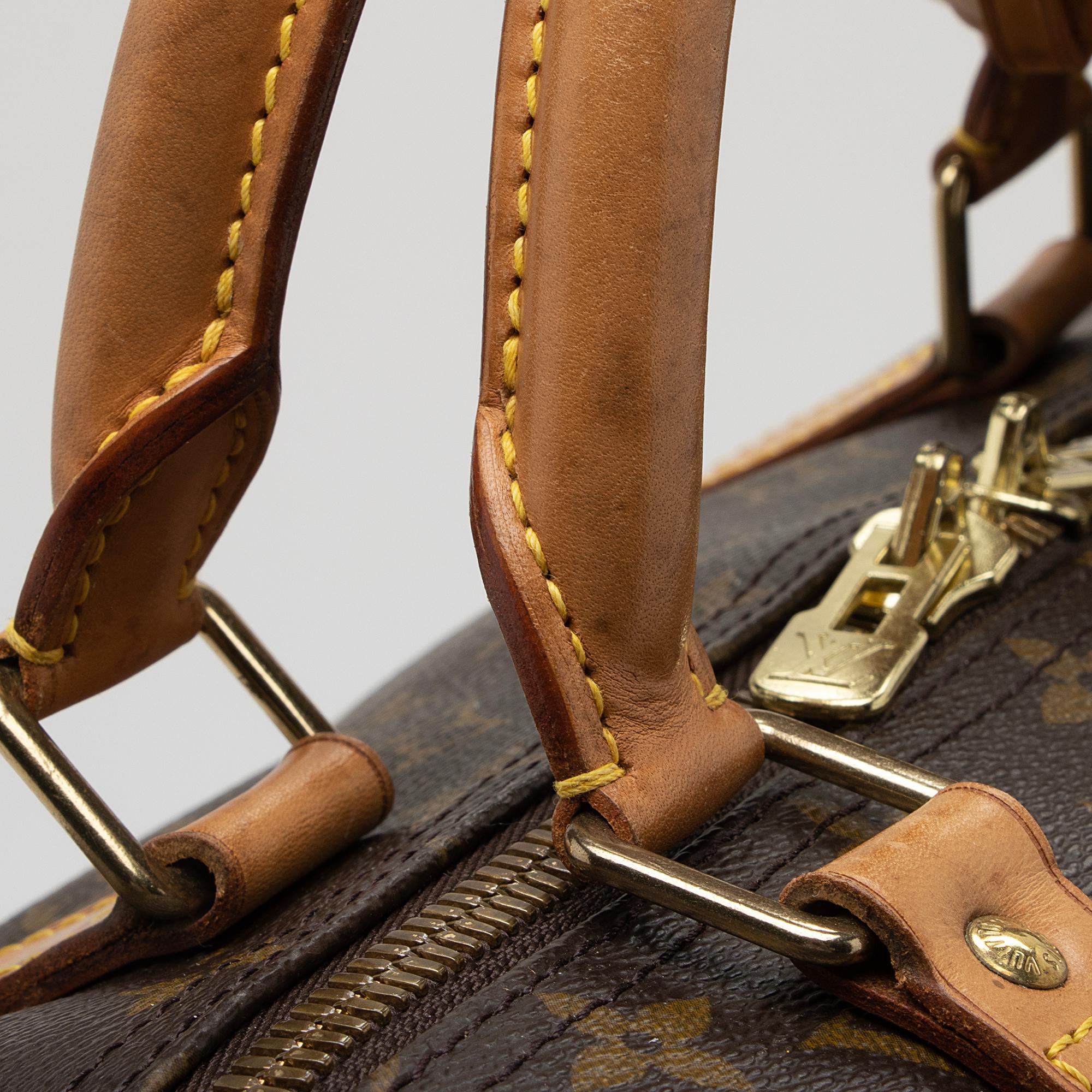 Louis Vuitton Vintage Monogram Canvas Keepall 60 Duffle Bag (SHF-A1tiFm)