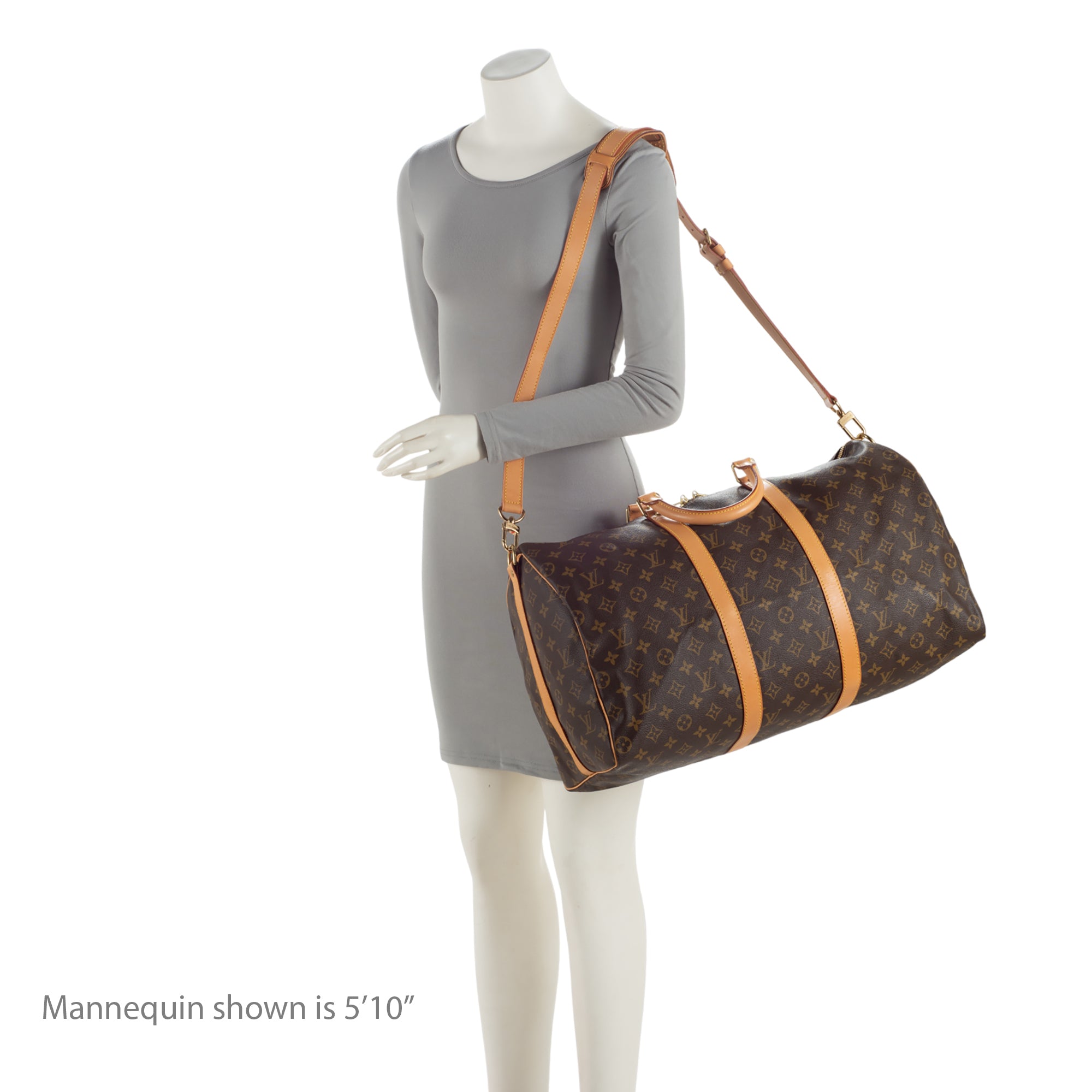 Louis Vuitton Vintage Monogram Canvas Keepall Bandouliere 50 Duffle Bag (SHF-s1qS6I)