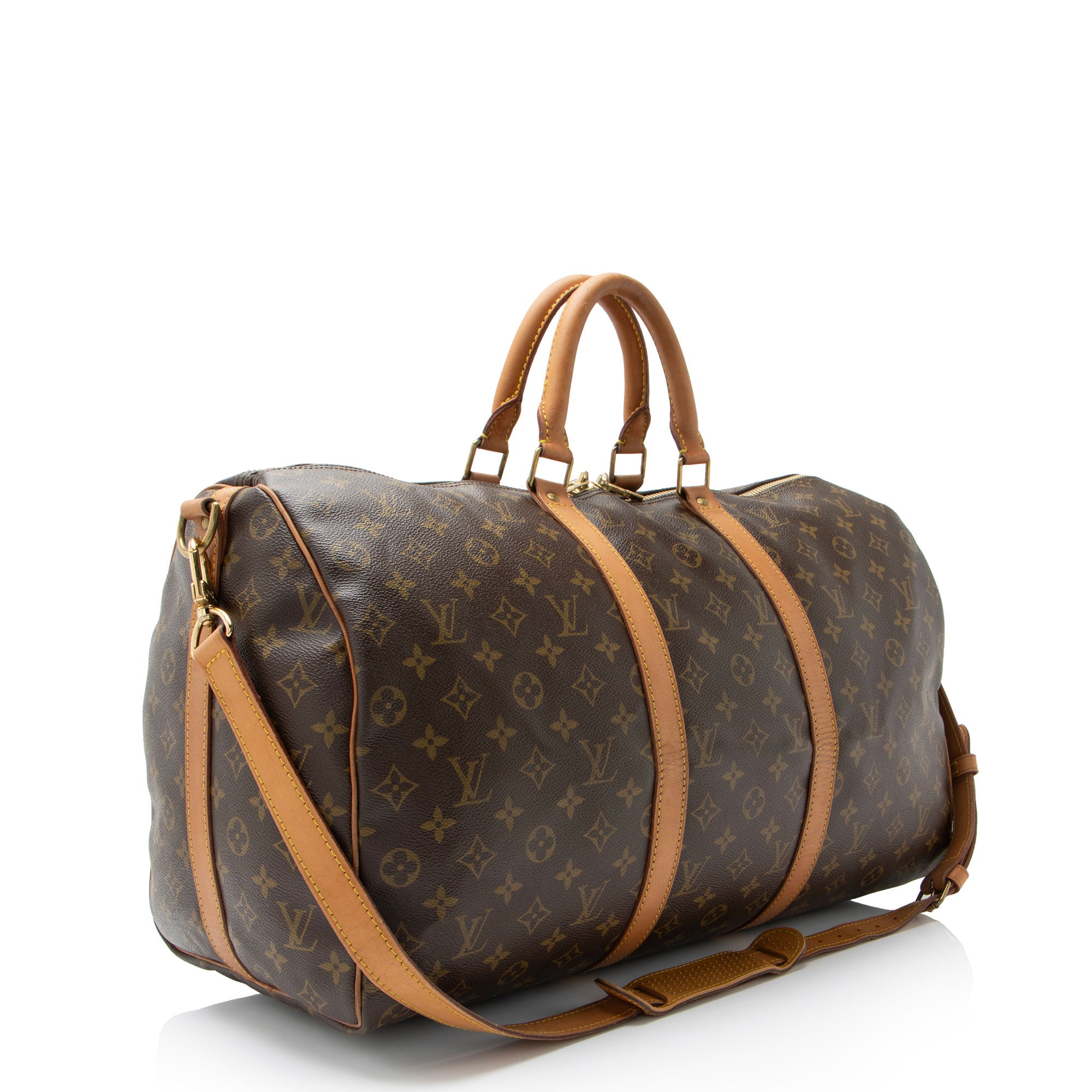 Louis Vuitton Vintage Monogram Canvas Keepall Bandouliere 50 Duffle