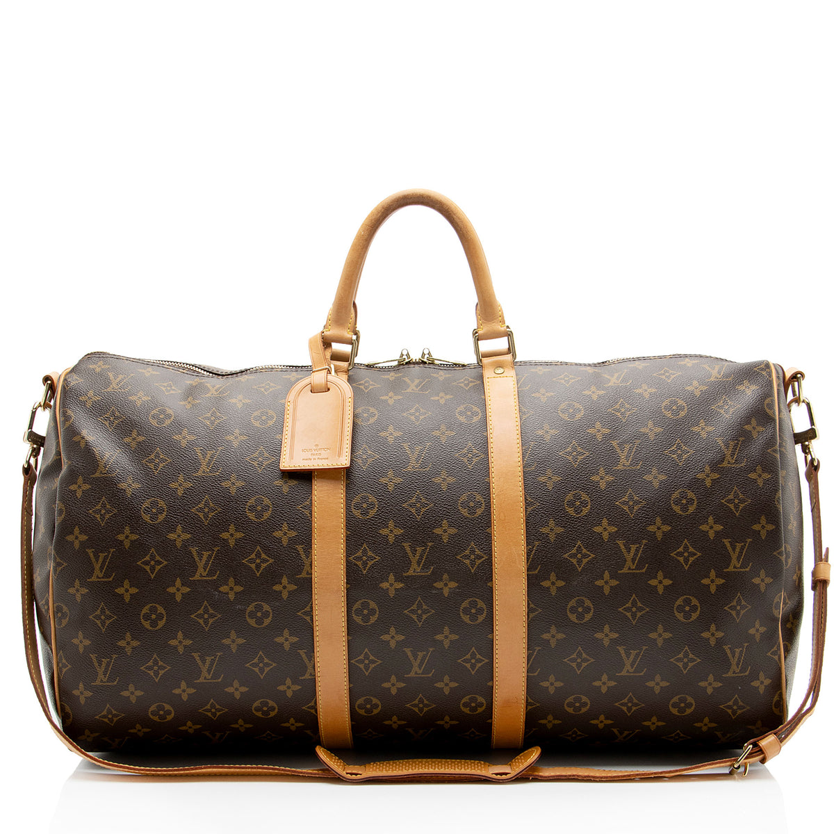 Louis Vuitton Vintage Monogram Canvas Keepall Bandouliere 55 Duffle