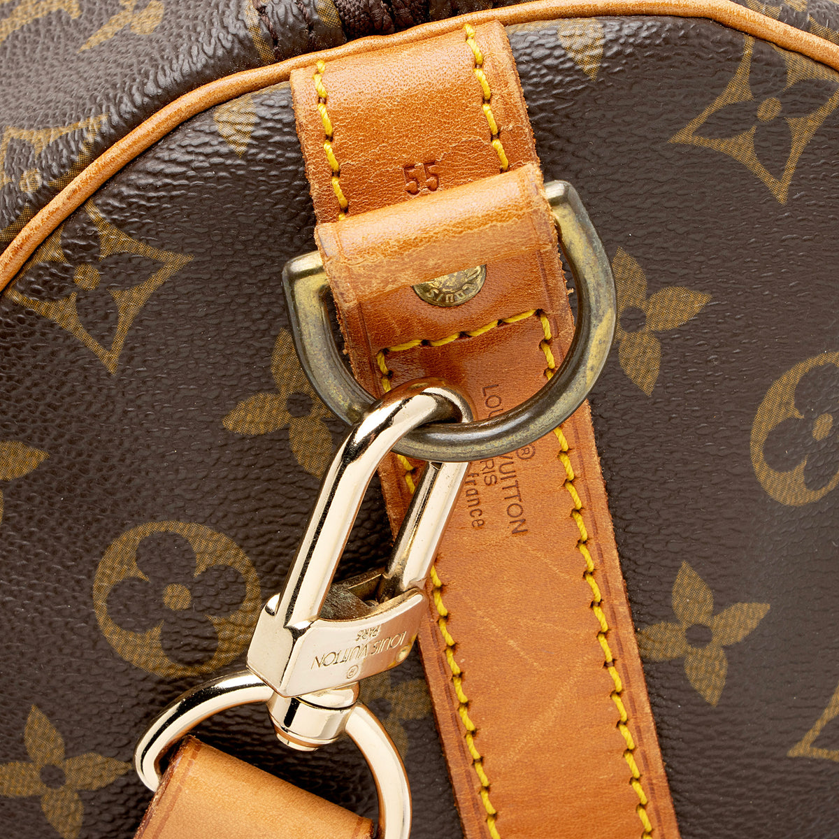 Louis Vuitton Vintage Monogram Canvas Keepall Bandouliere 55 Duffle