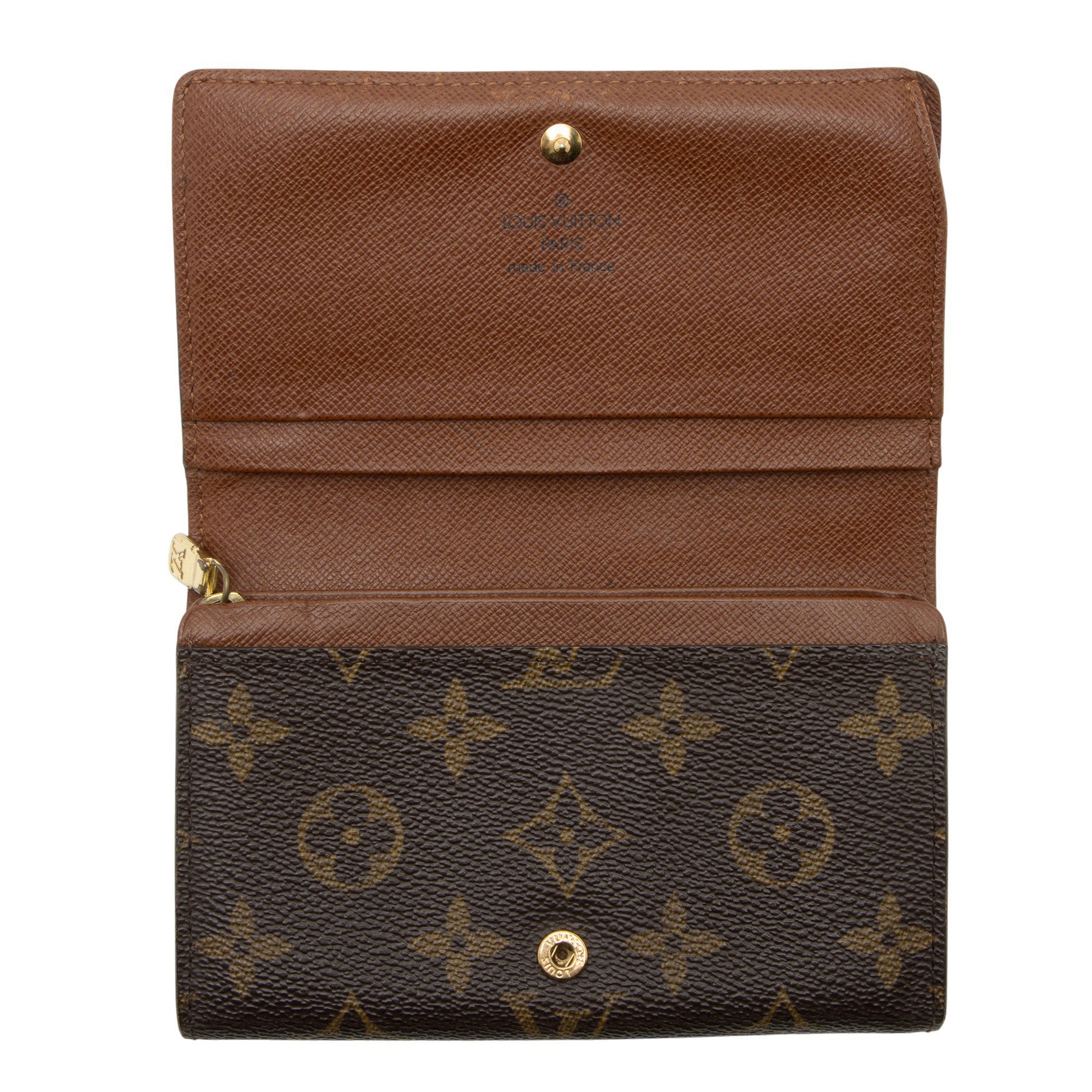 Louis Vuitton Vintage Monogram Canvas Porte Monnaie Tresor Wallet