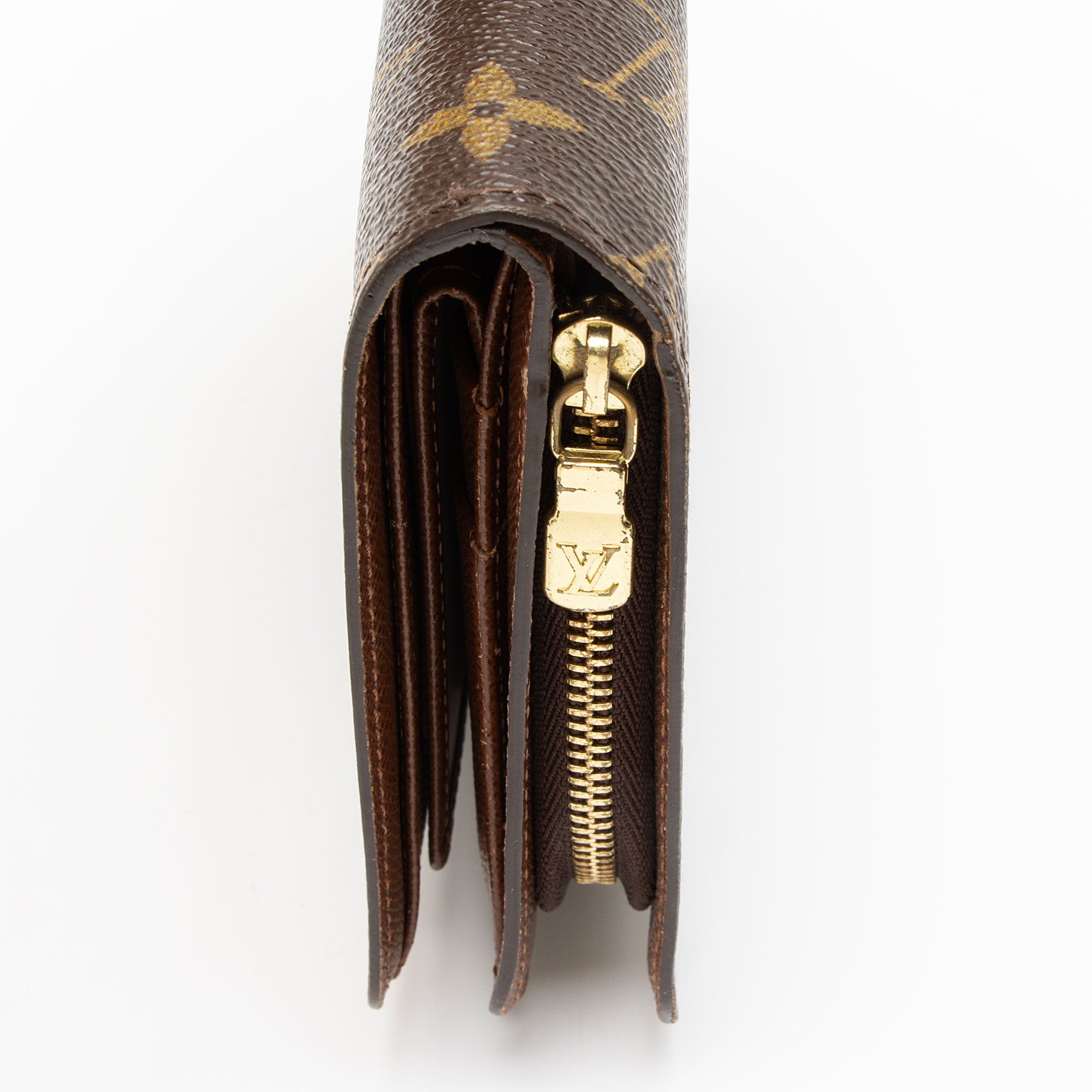 Louis Vuitton Vintage Monogram Canvas Porte Papier Zipper Wallet
