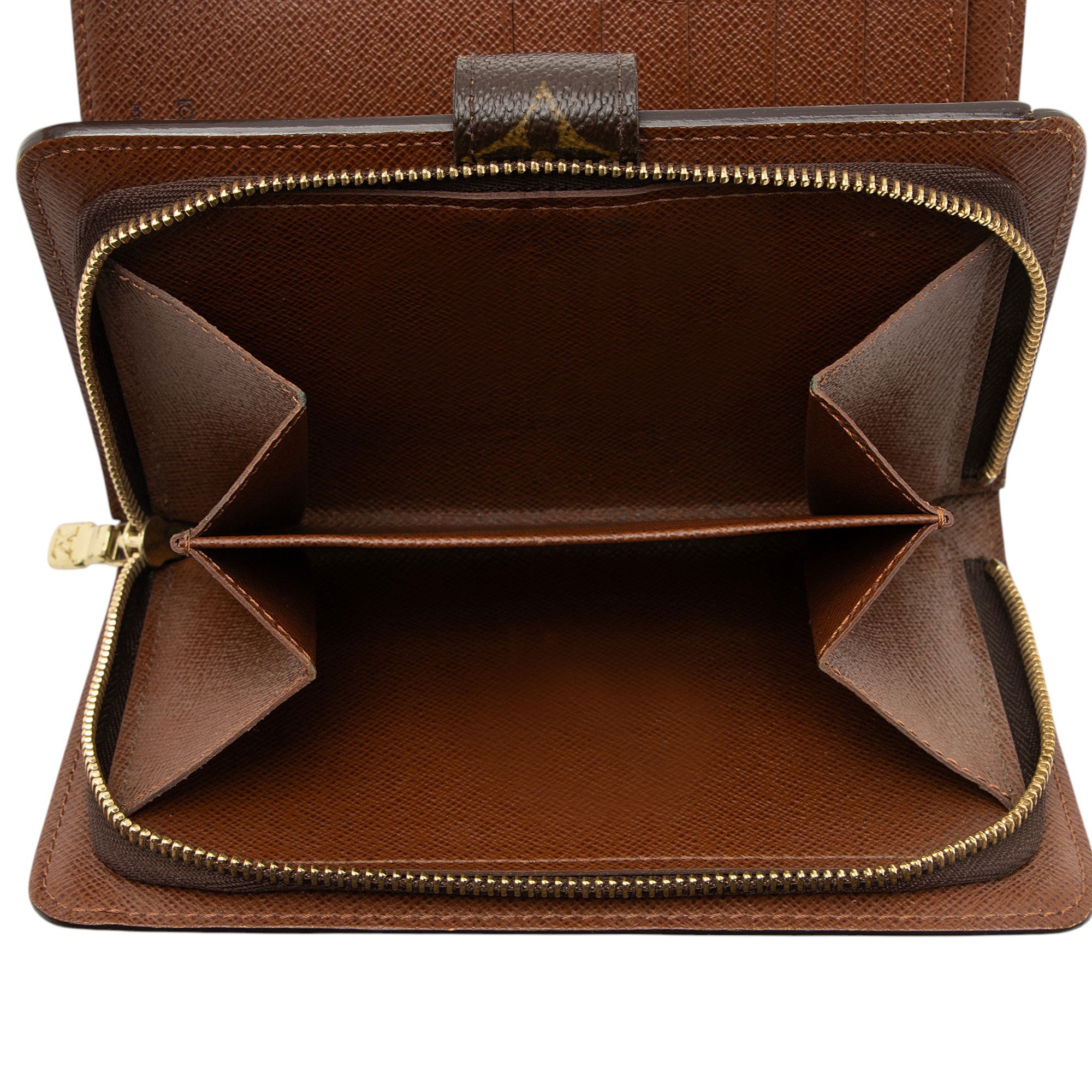 Louis Vuitton Vintage Monogram Canvas Porte Papier Zipper Wallet
