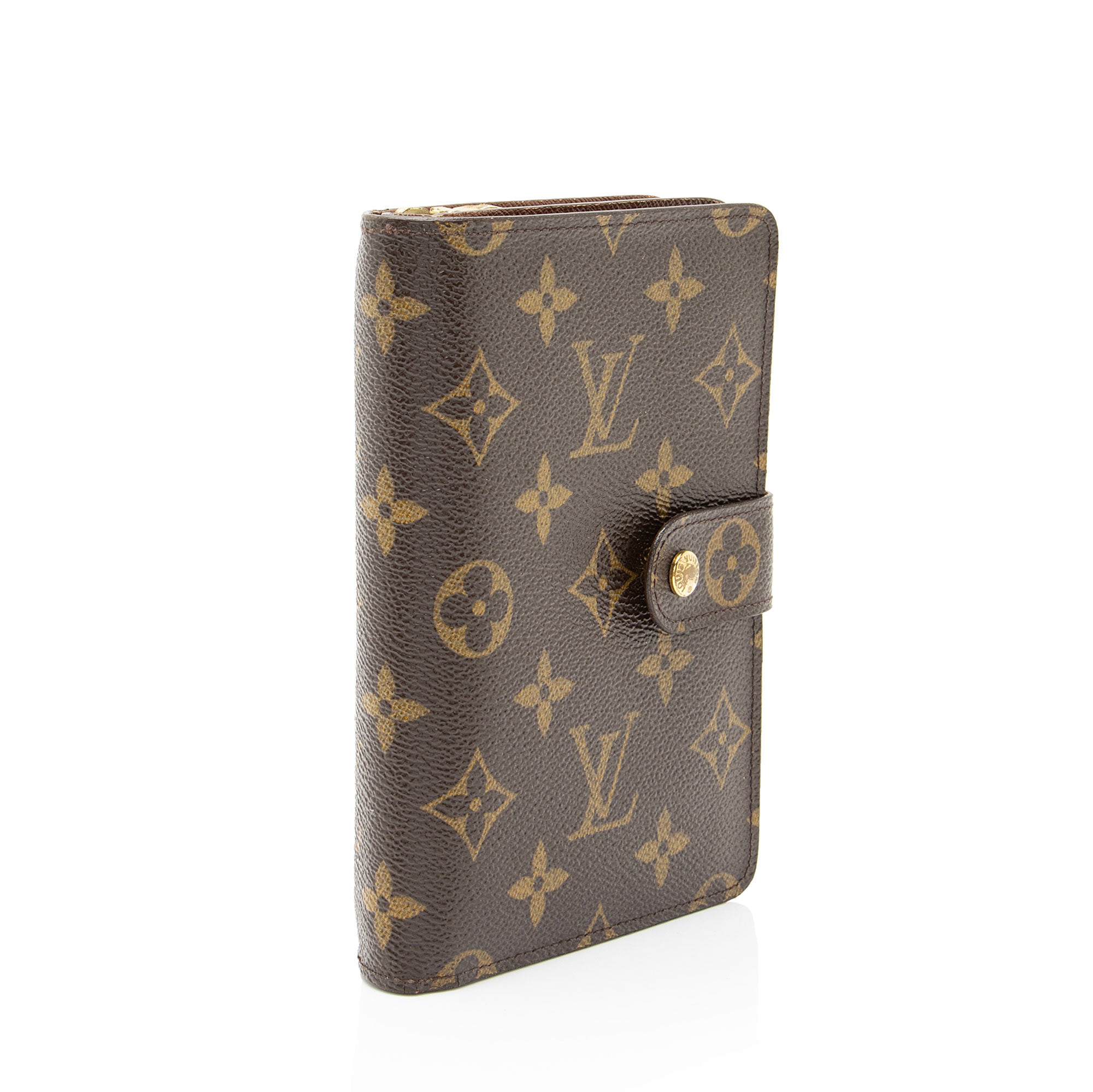 Louis Vuitton Vintage Monogram Canvas Porte Papier Zipper Wallet