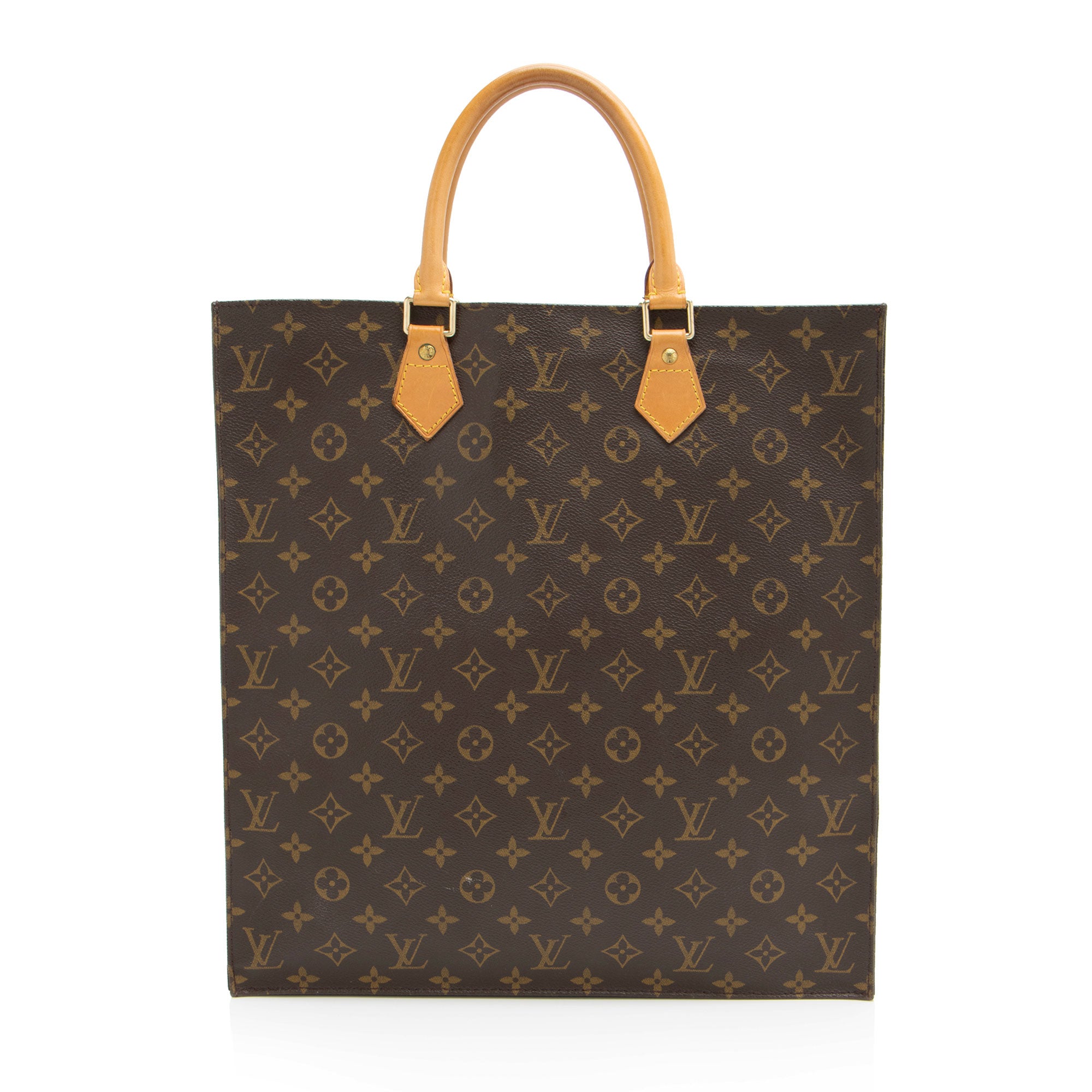Louis Vuitton Vintage Monogram Canvas Sac Plat Tote (SHF-mbbbzu)